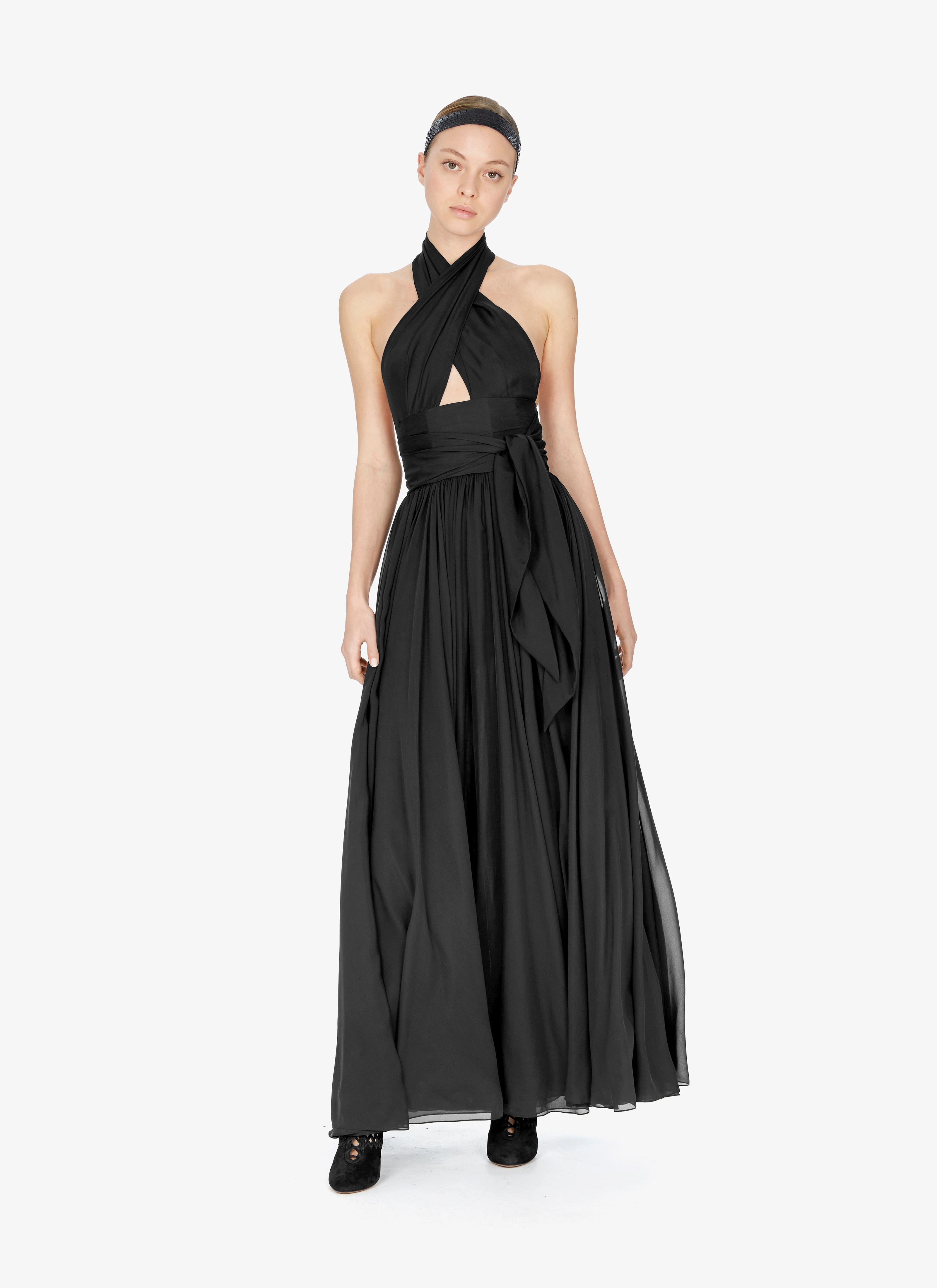 Silk Muslin Halter Dress Silk Muslin Halter Dress - maison-alaia.com