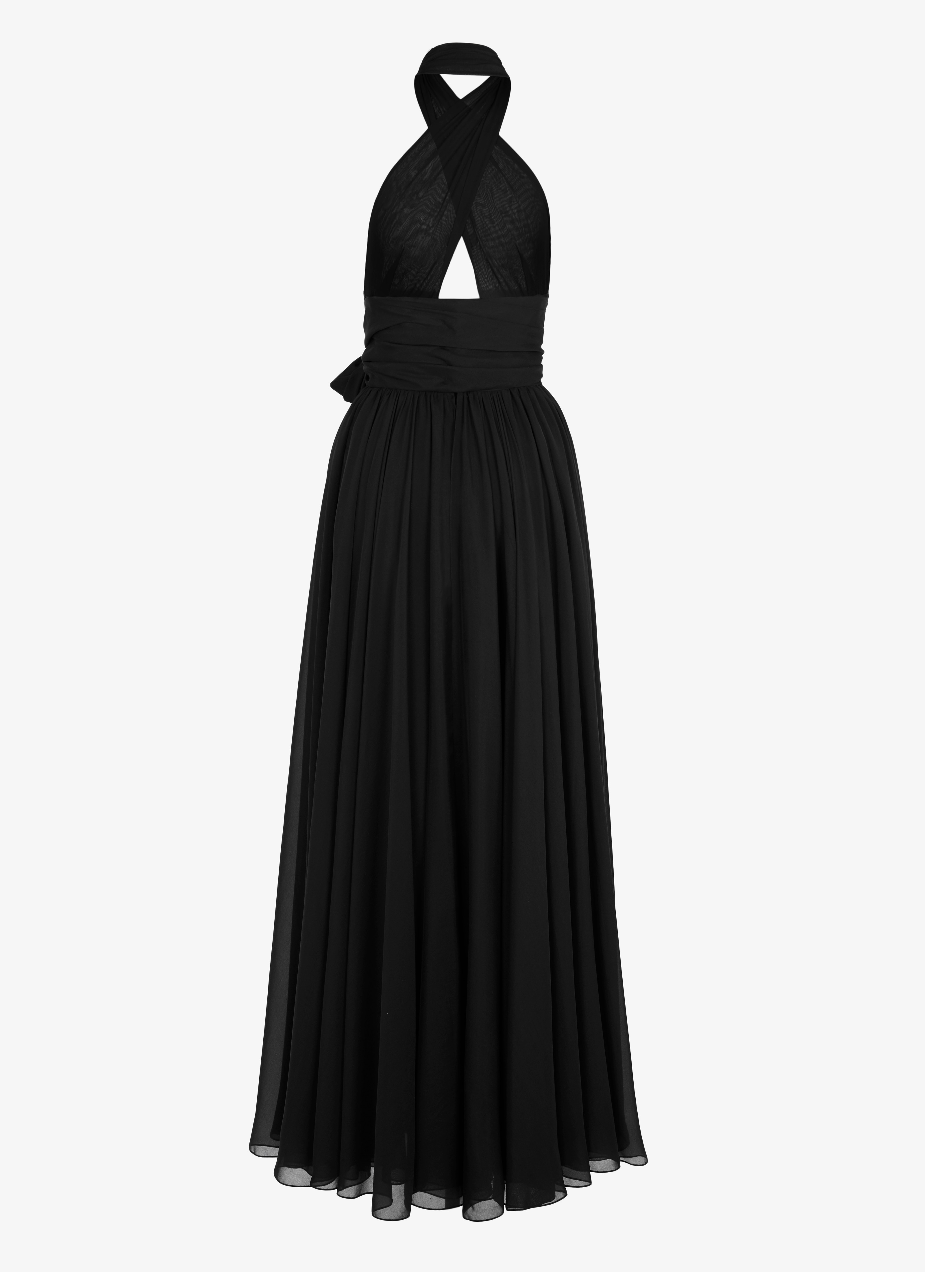 Silk Muslin Halter Dress Silk Muslin Halter Dress - maison-alaia.com