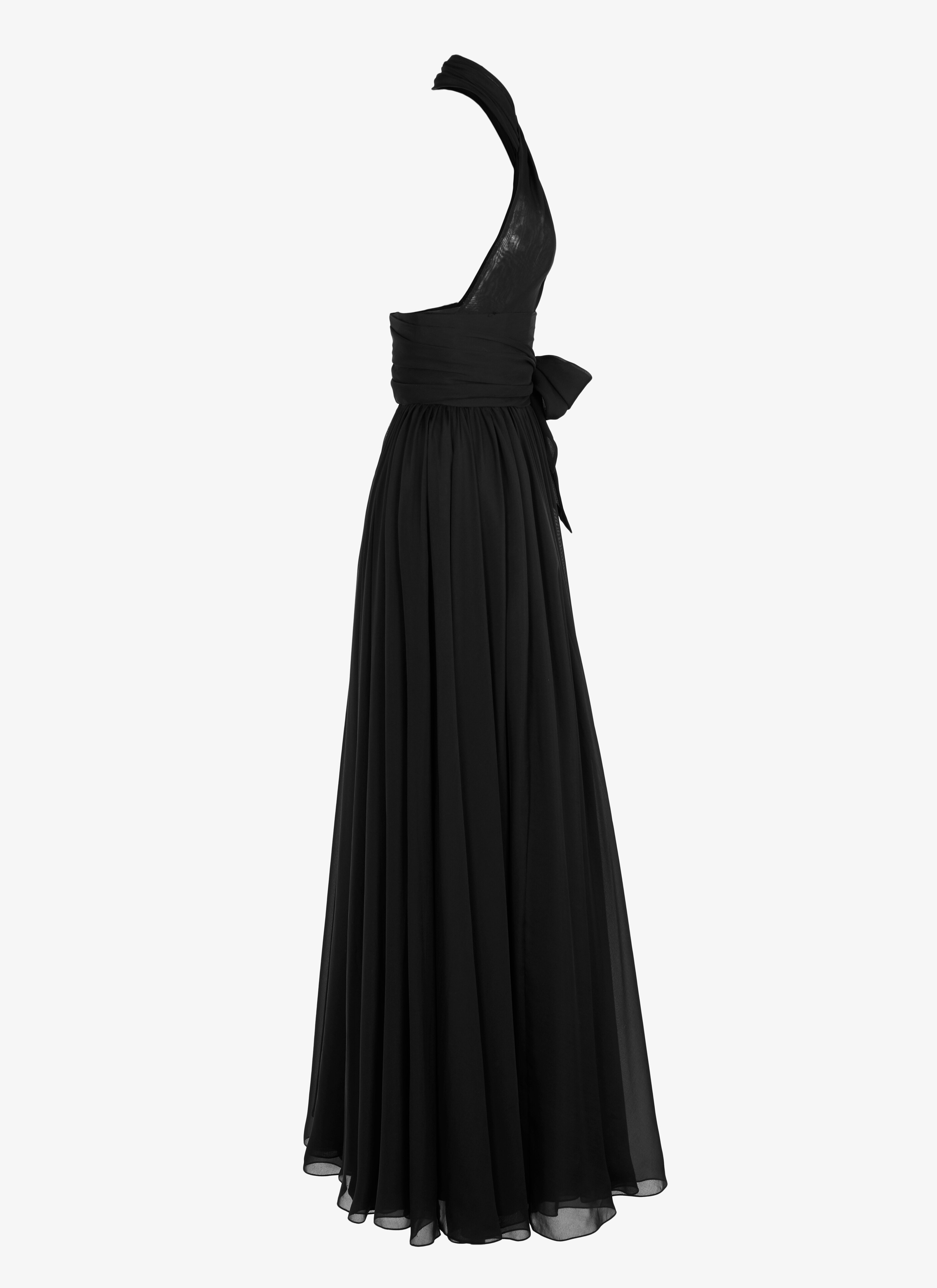 Silk Muslin Halter Dress Silk Muslin Halter Dress - maison-alaia.com