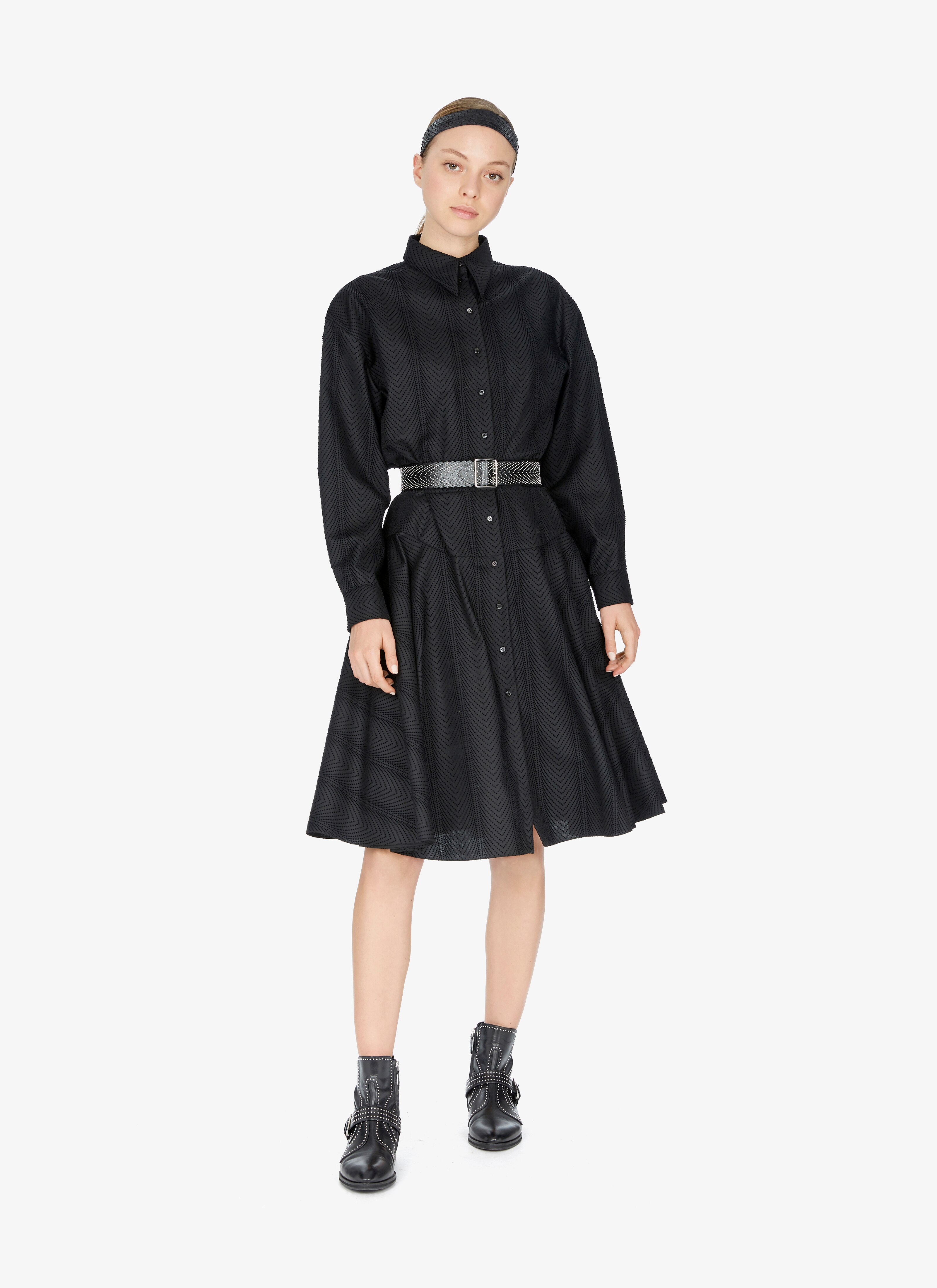 Wool Shirt Dress Wool Shirt Dress - maison-alaia.com