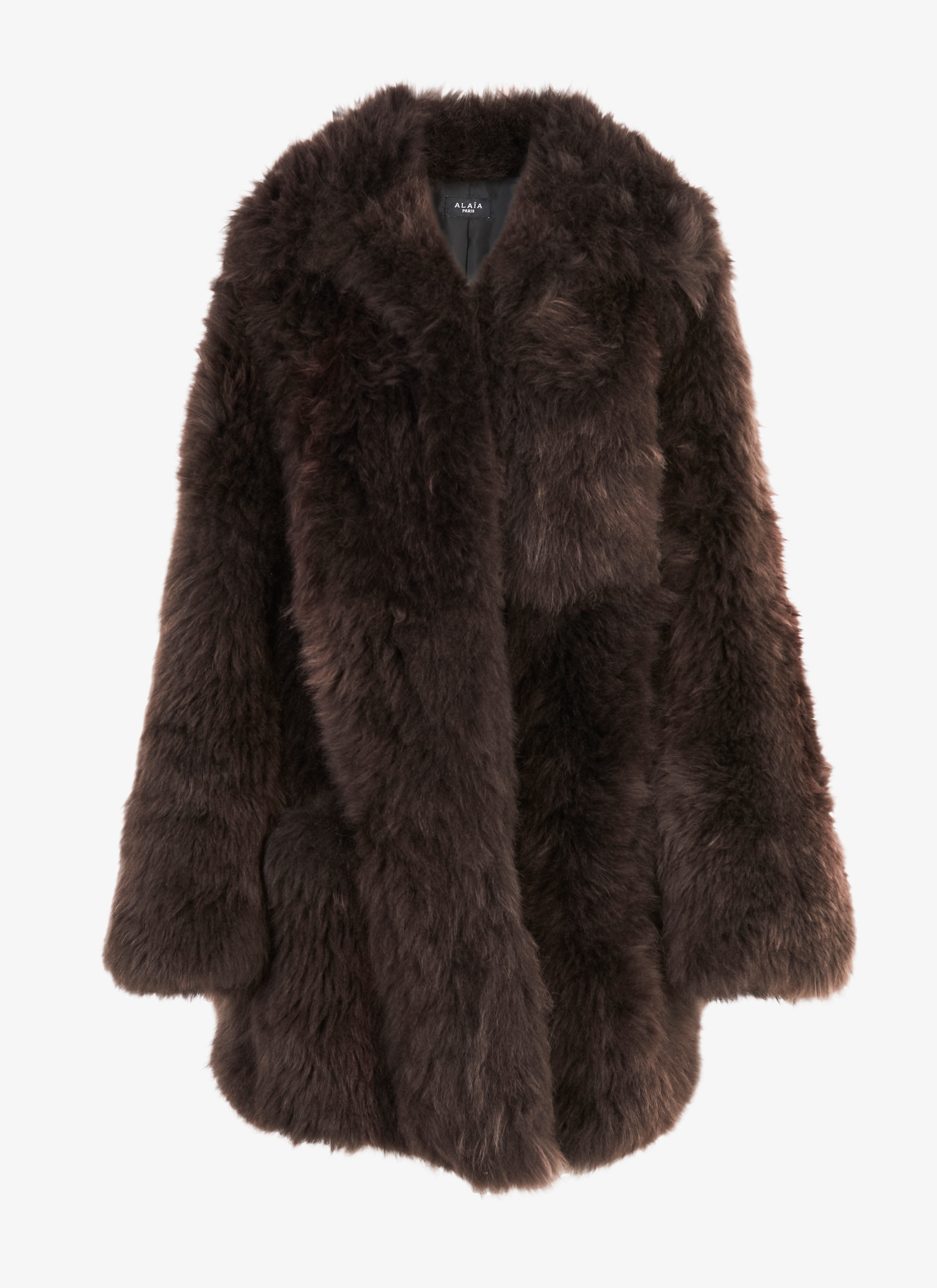 ALAÏA CHOCOLATE COAT MERINOS PLUME CHOCOLATE