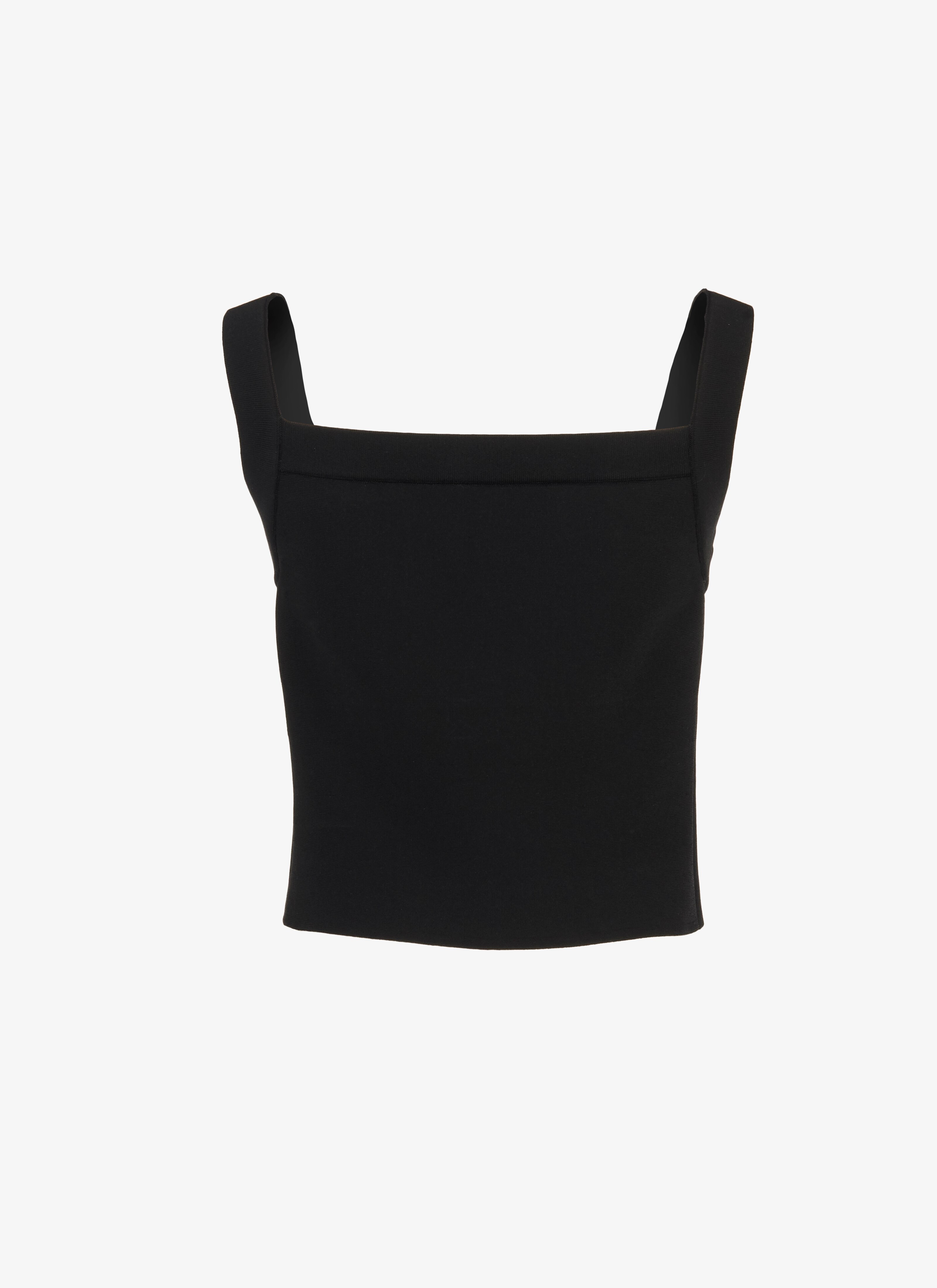 Sleeveless Square-Neck Top Sleeveless Square-Neck Top - maison-alaia.com