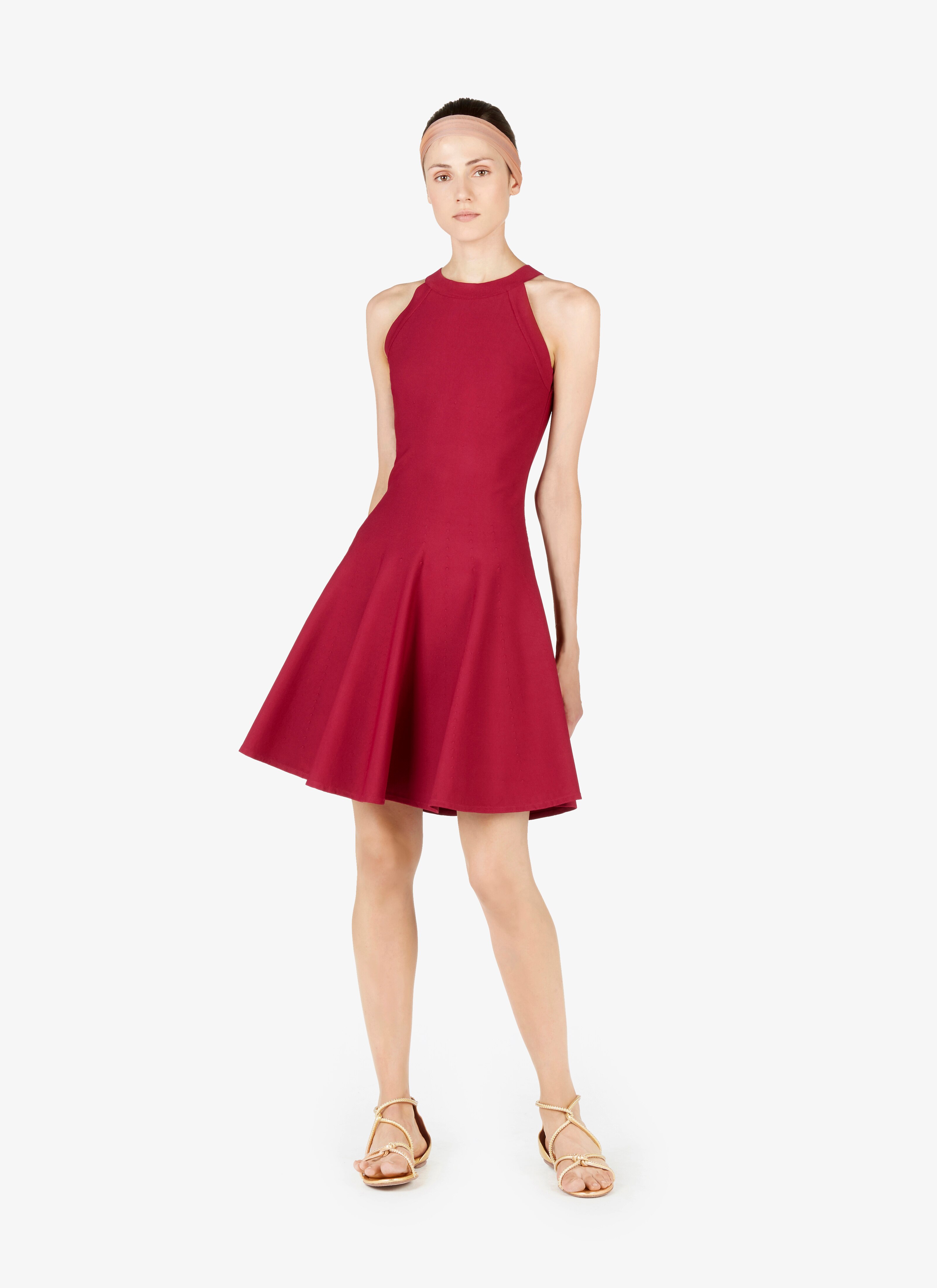 Embossed Sleeveless Dress Embossed Sleeveless Dress - maison-alaia.com