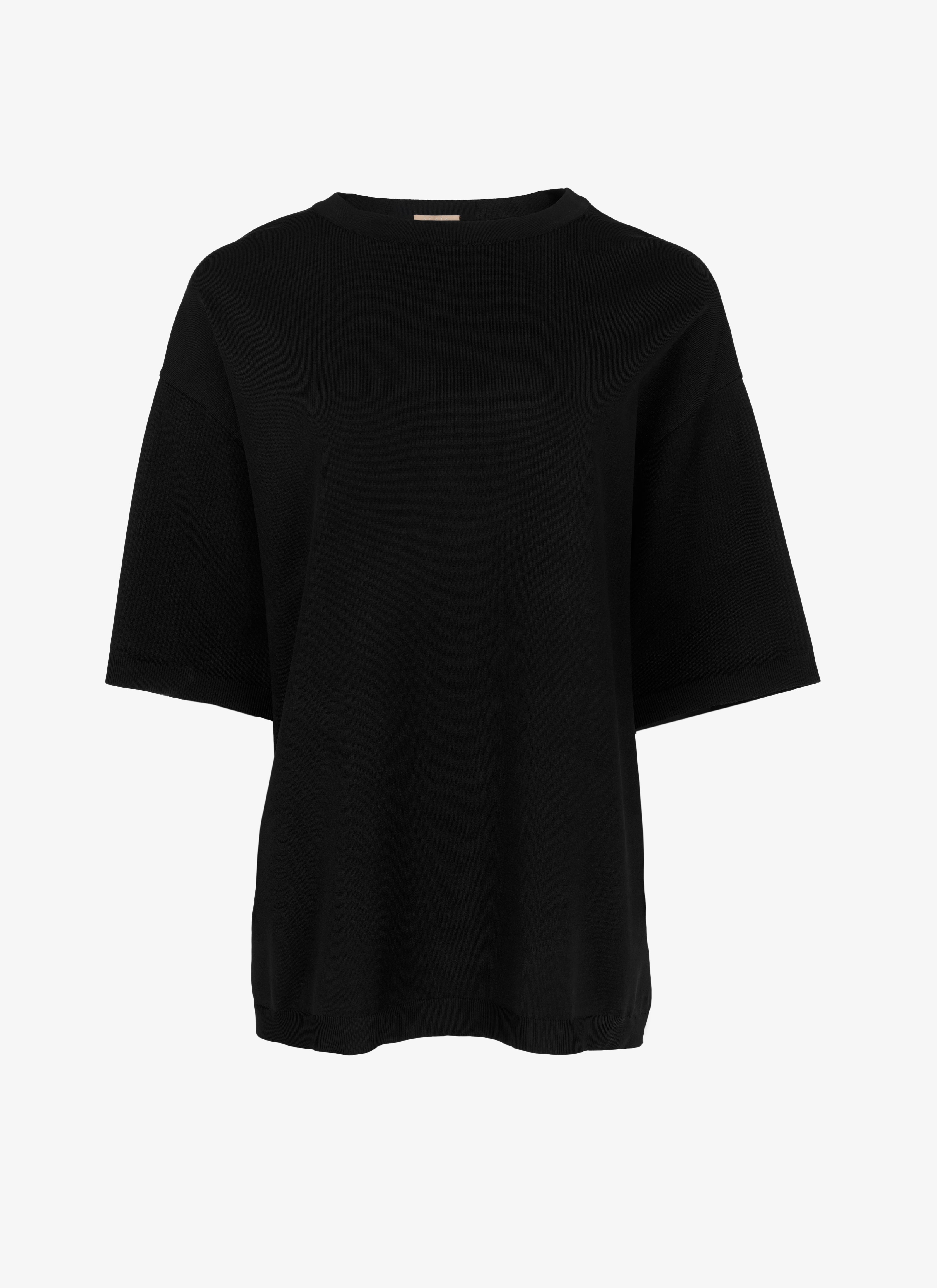 black oversized sweater