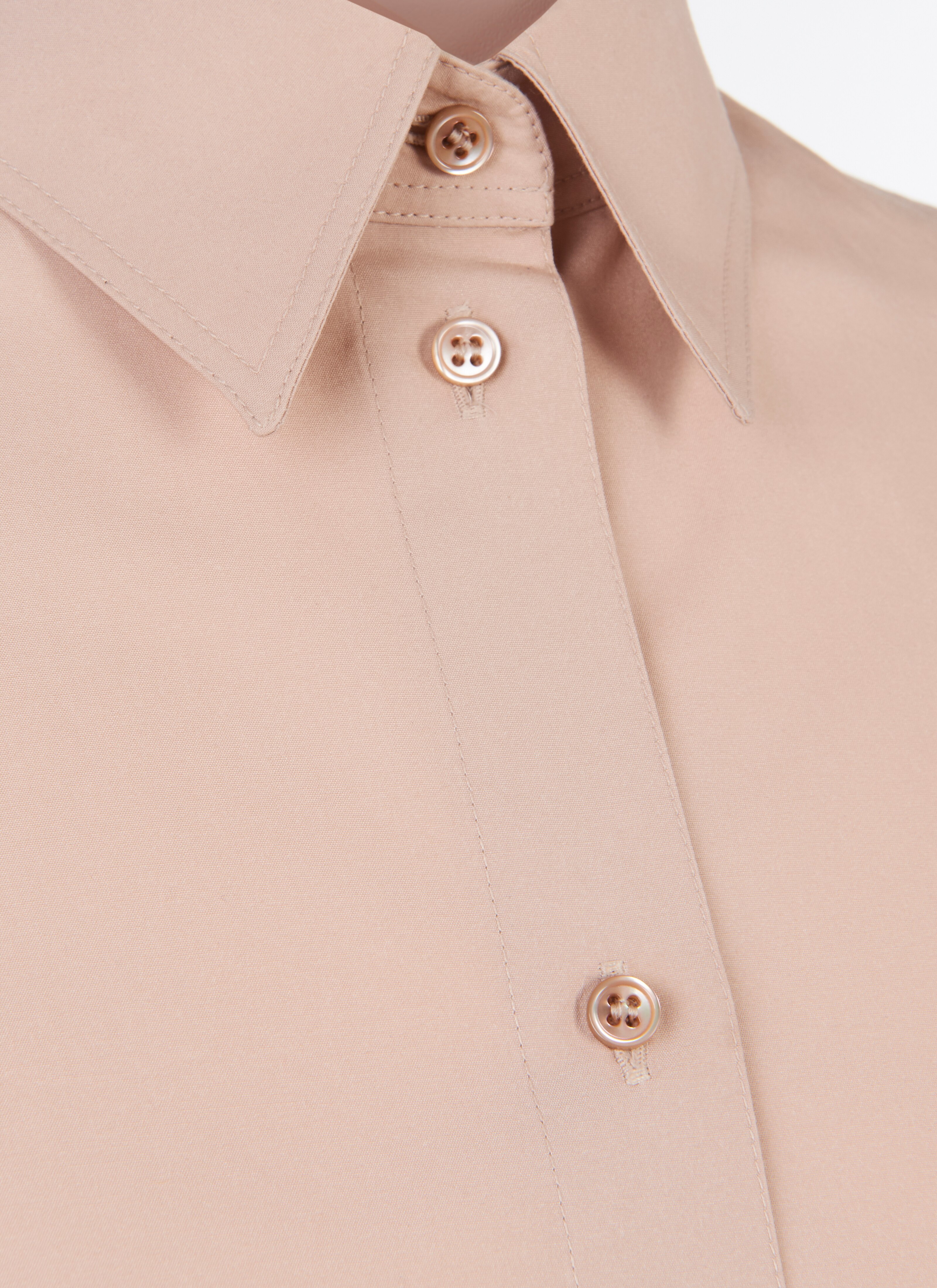 Short-Sleeved Japanese Poplin Shirt Short-Sleeved Japanese Poplin Shirt - maison-alaia.com