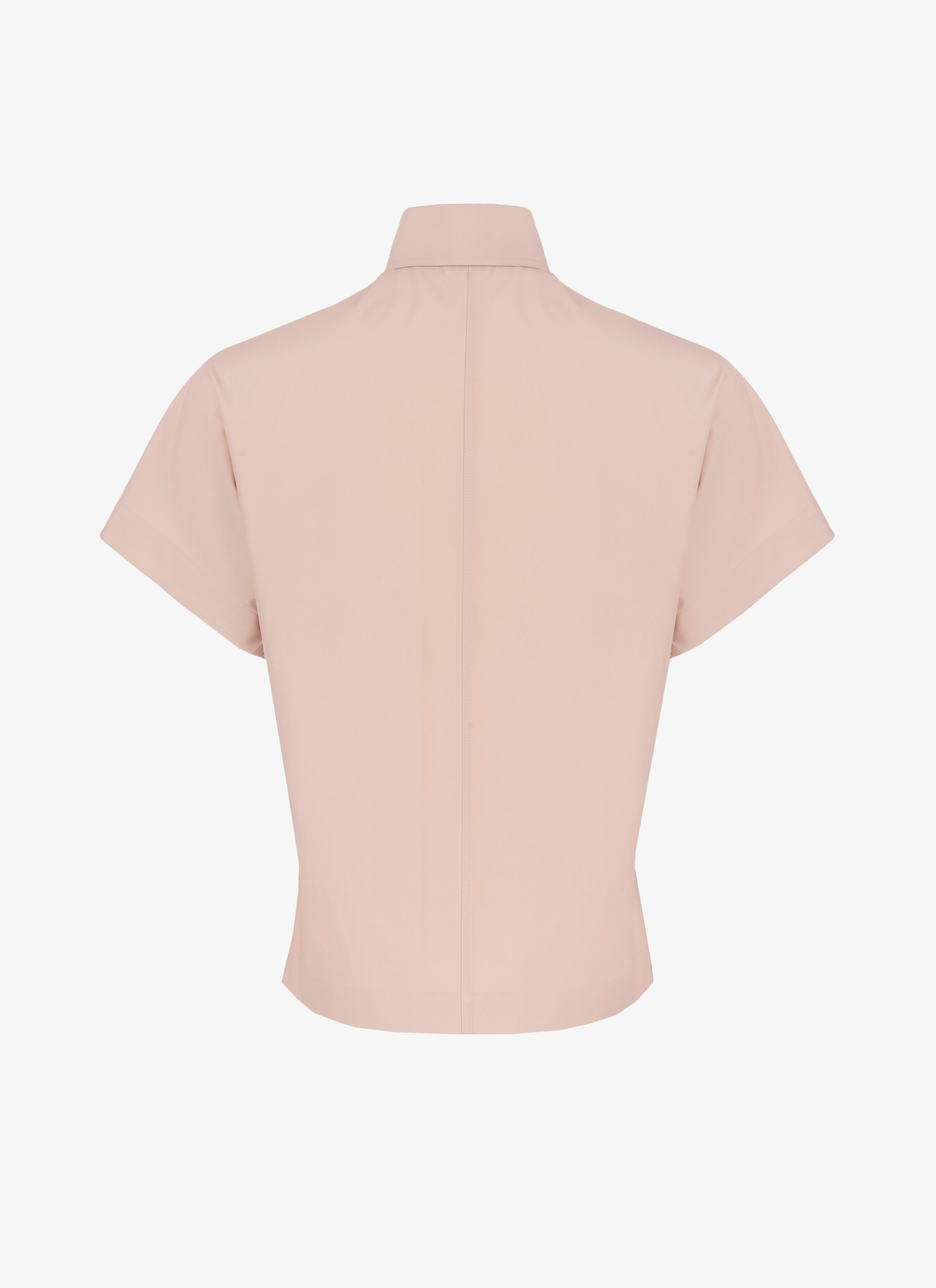Short-Sleeved Japanese Poplin Shirt Short-Sleeved Japanese Poplin Shirt - maison-alaia.com