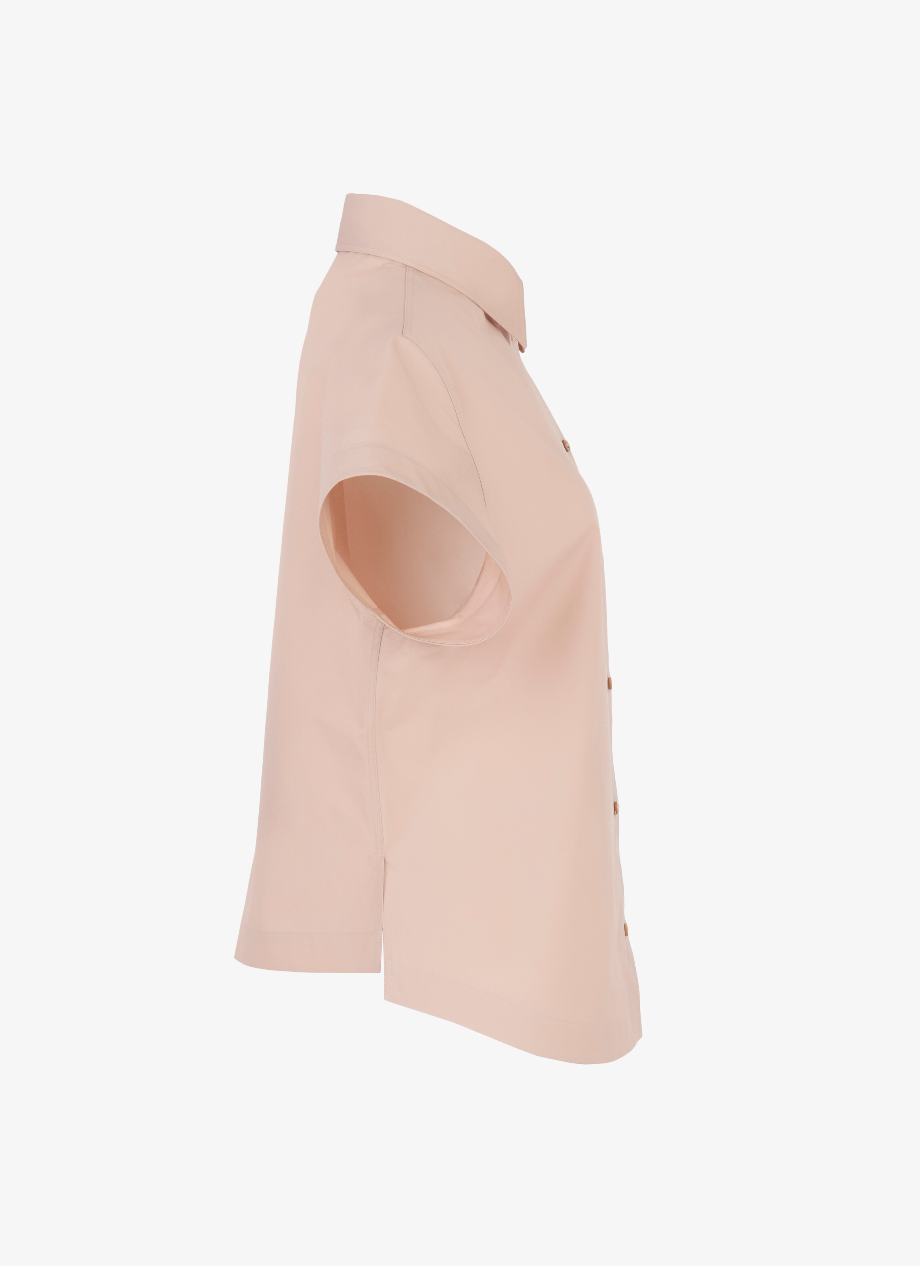Short-Sleeved Japanese Poplin Shirt Short-Sleeved Japanese Poplin Shirt - maison-alaia.com