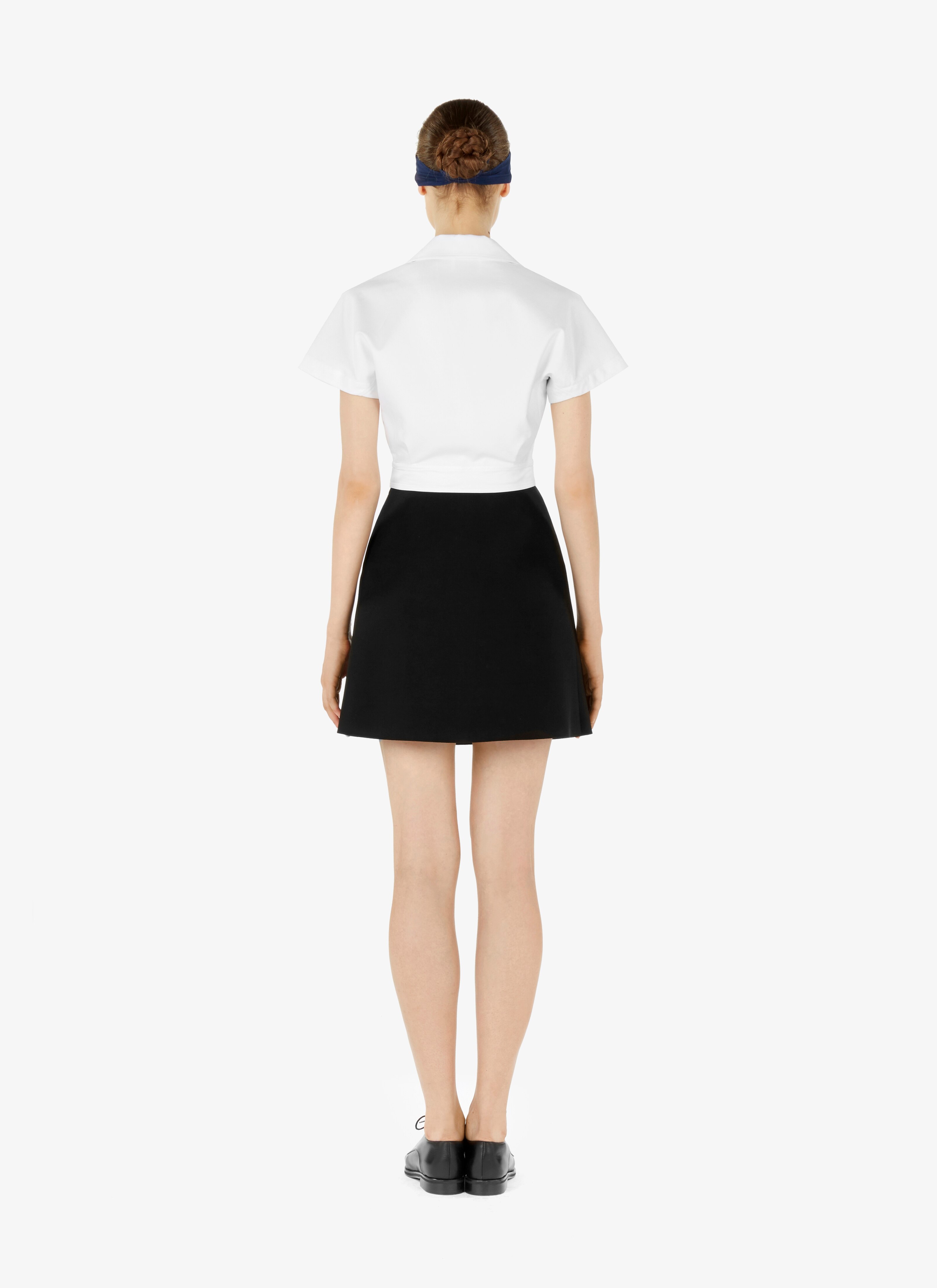 ALAÏA WHITE ALAÏA EDITION 1990 GEOMETRIC COTTON POPLIN SHIRT