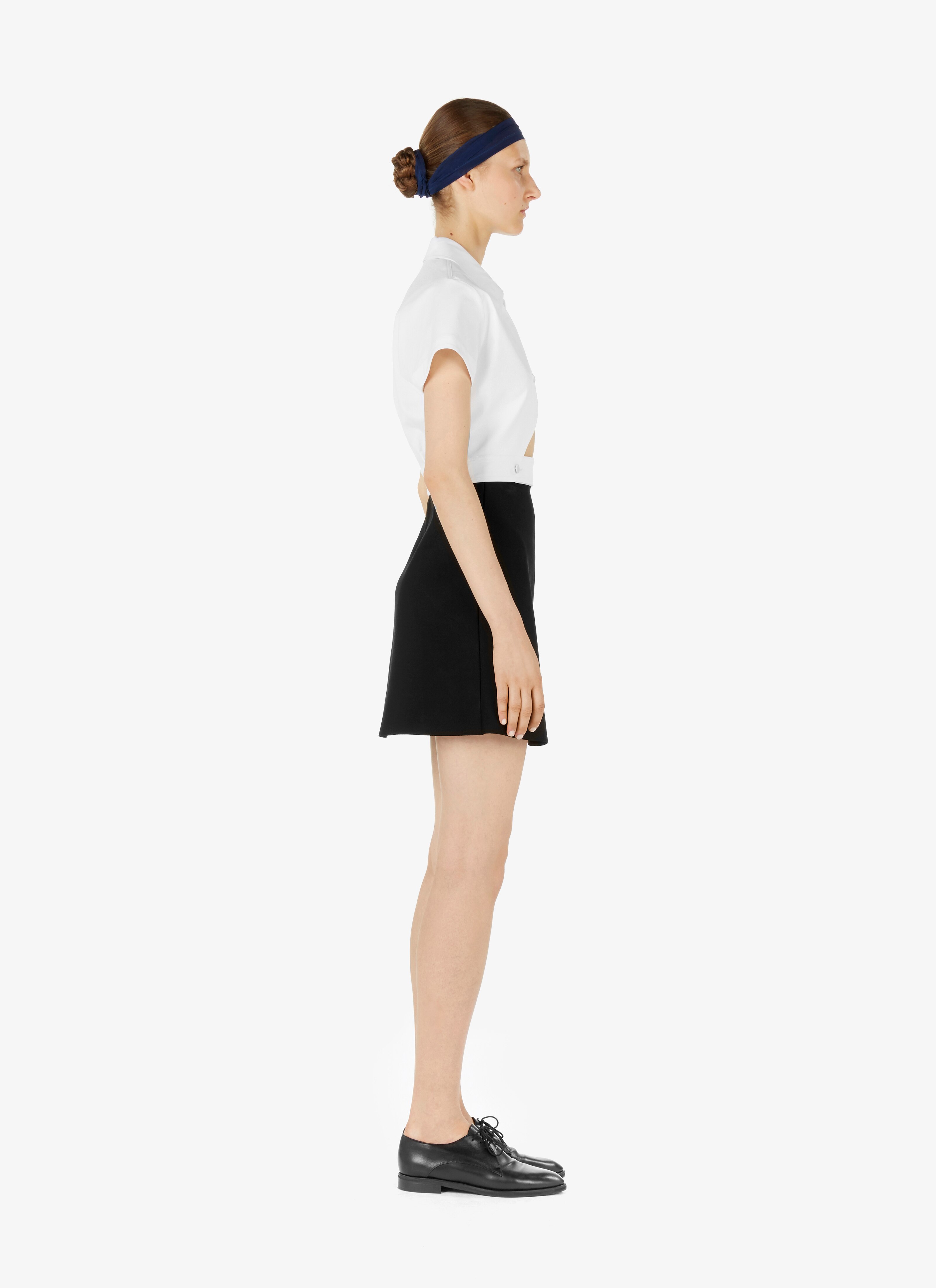 ALAÏA WHITE ALAÏA EDITION 1990 GEOMETRIC COTTON POPLIN SHIRT
