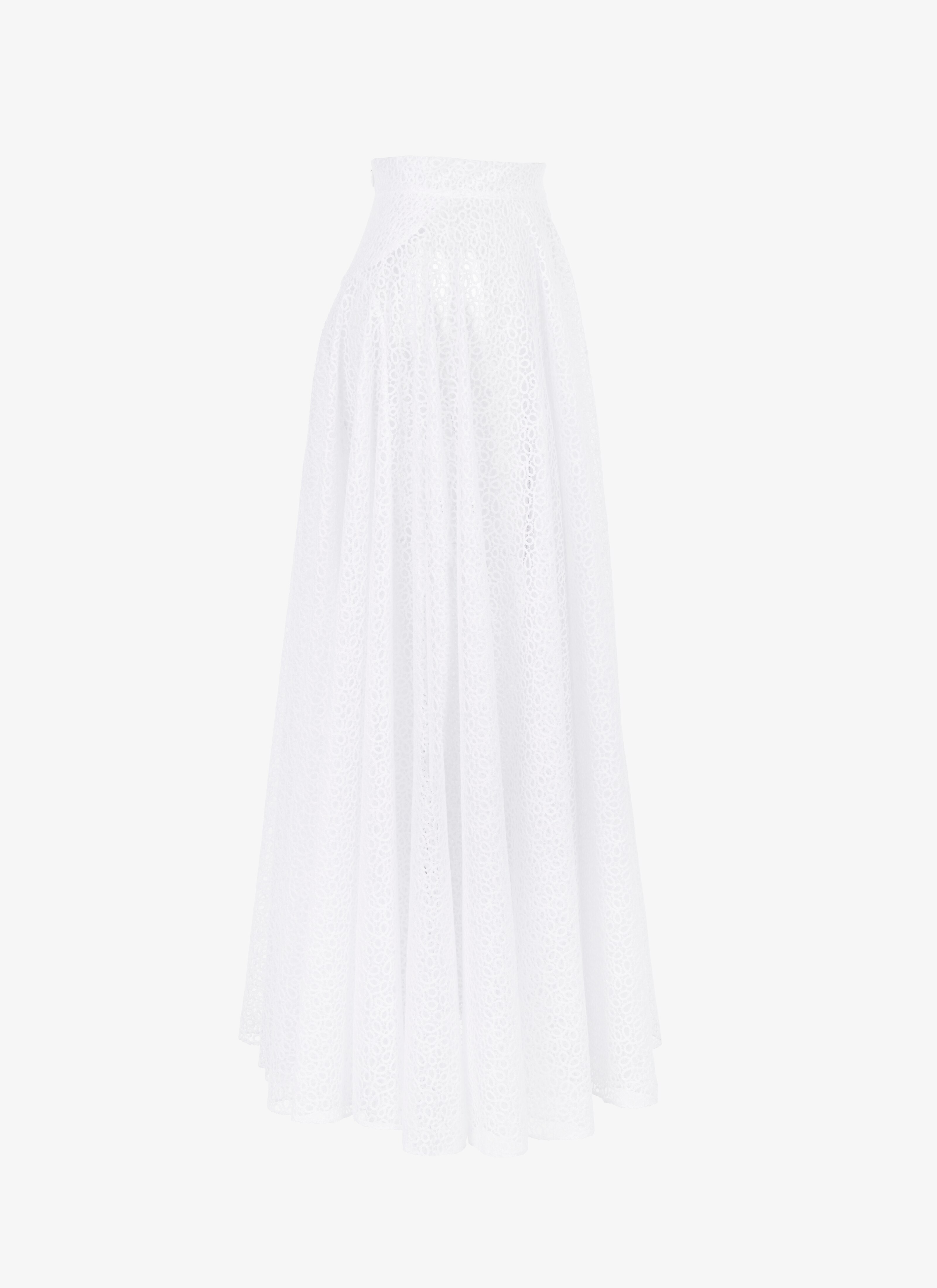 Flowing Macramé Tulle Skirt Flowing Macramé Tulle Skirt - maison-alaia.com