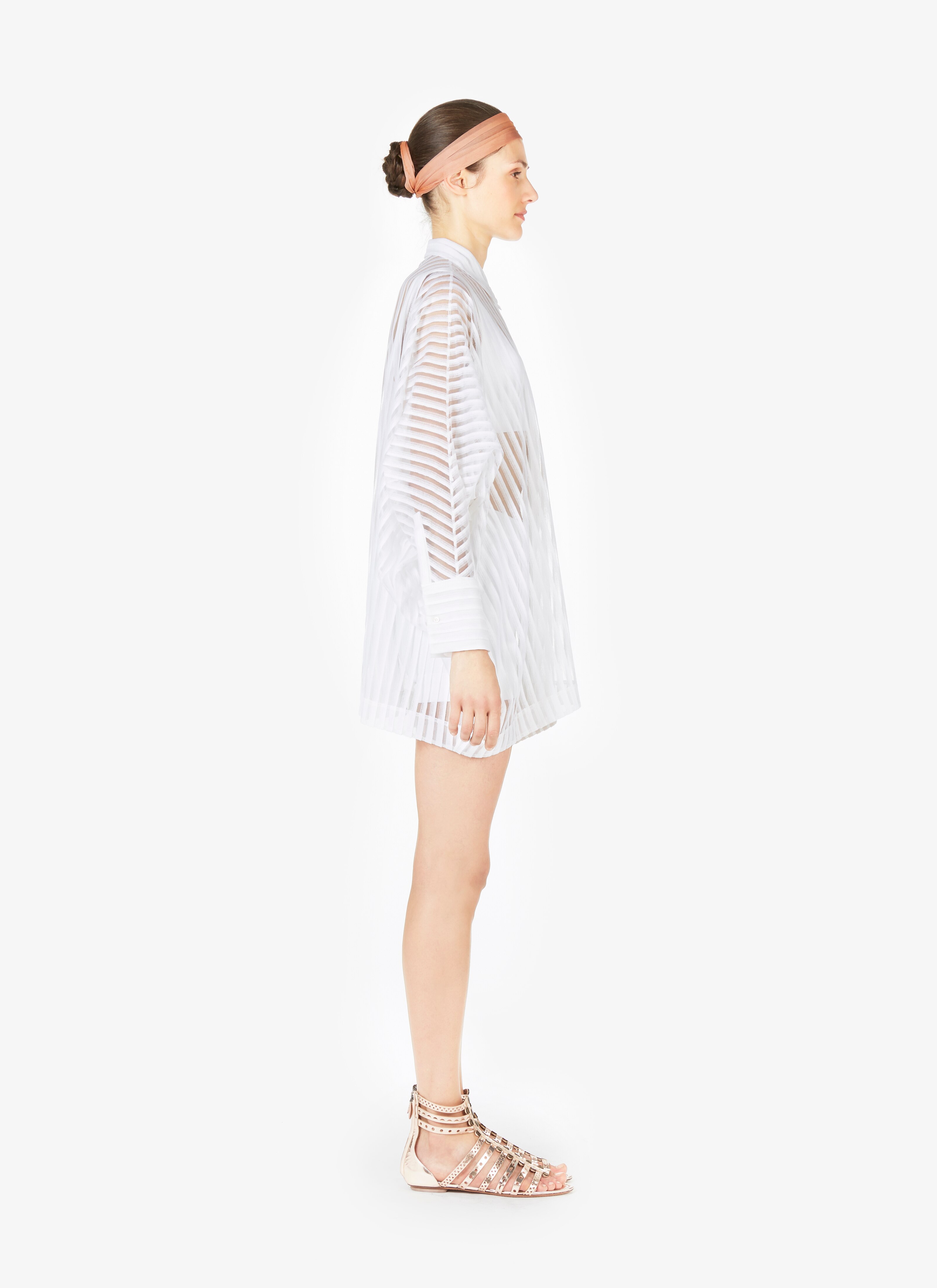 Oversized Cotton-Blend Shirt Oversized Cotton-Blend Shirt - maison-alaia.com