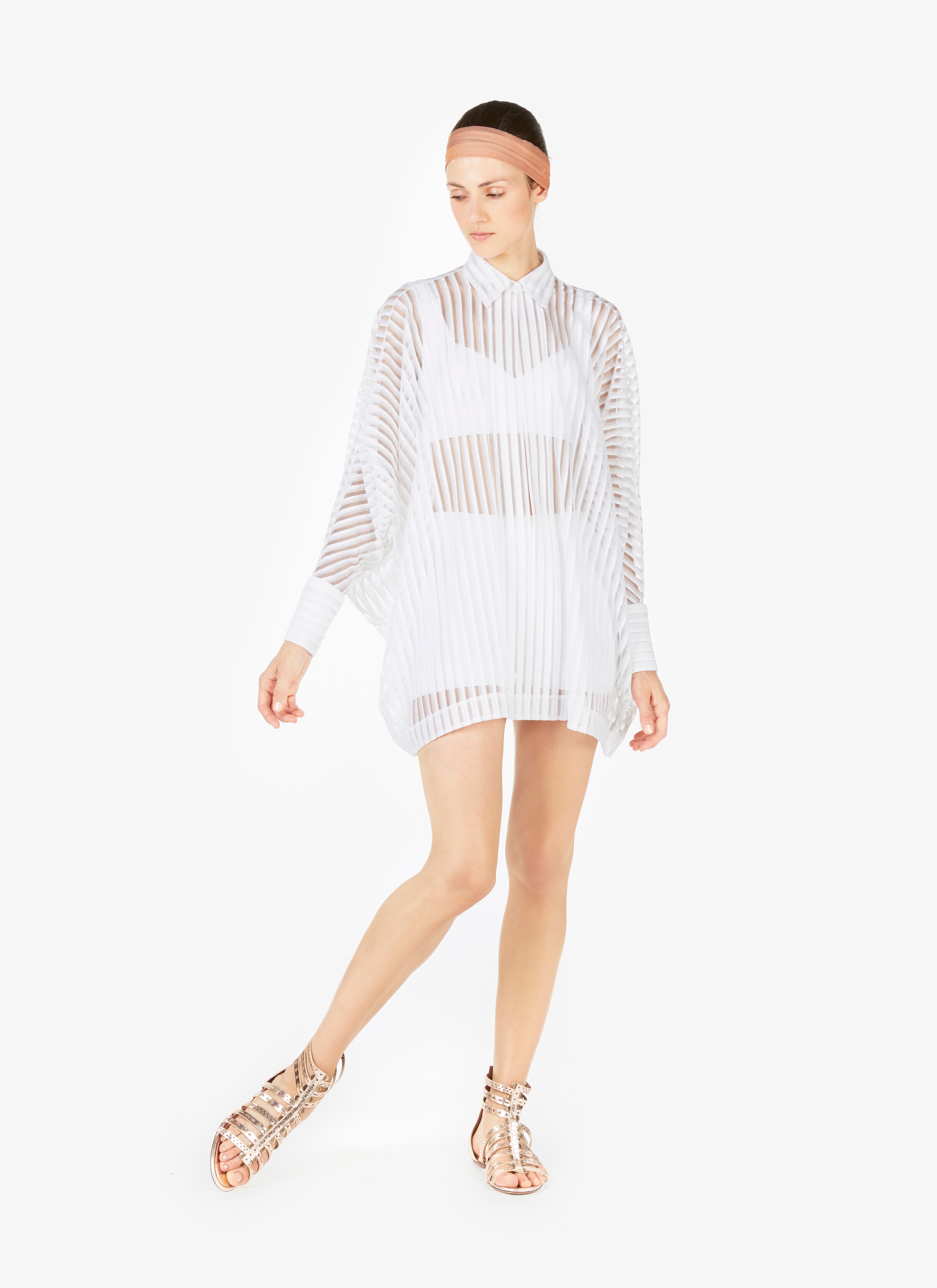 Oversized Cotton-Blend Shirt Oversized Cotton-Blend Shirt - maison-alaia.com