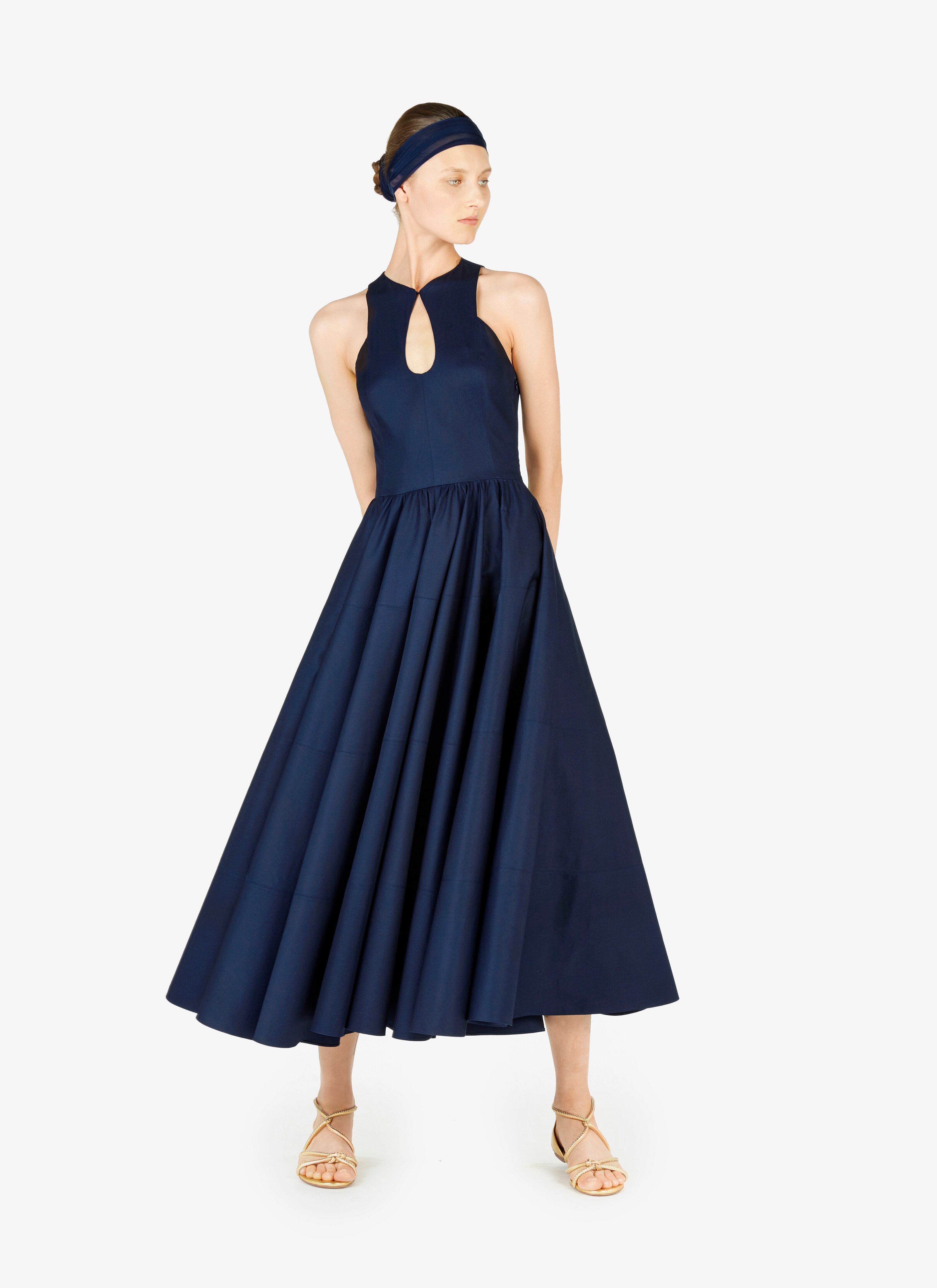 Cotton Gabardine Découpé Dress Cotton Gabardine Découpé Dress - maison-alaia.com