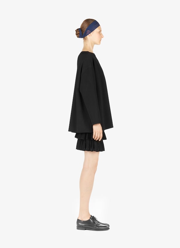 Short Tiered Skirt ALAÏA BLACK SHORT TIERED SKIRT