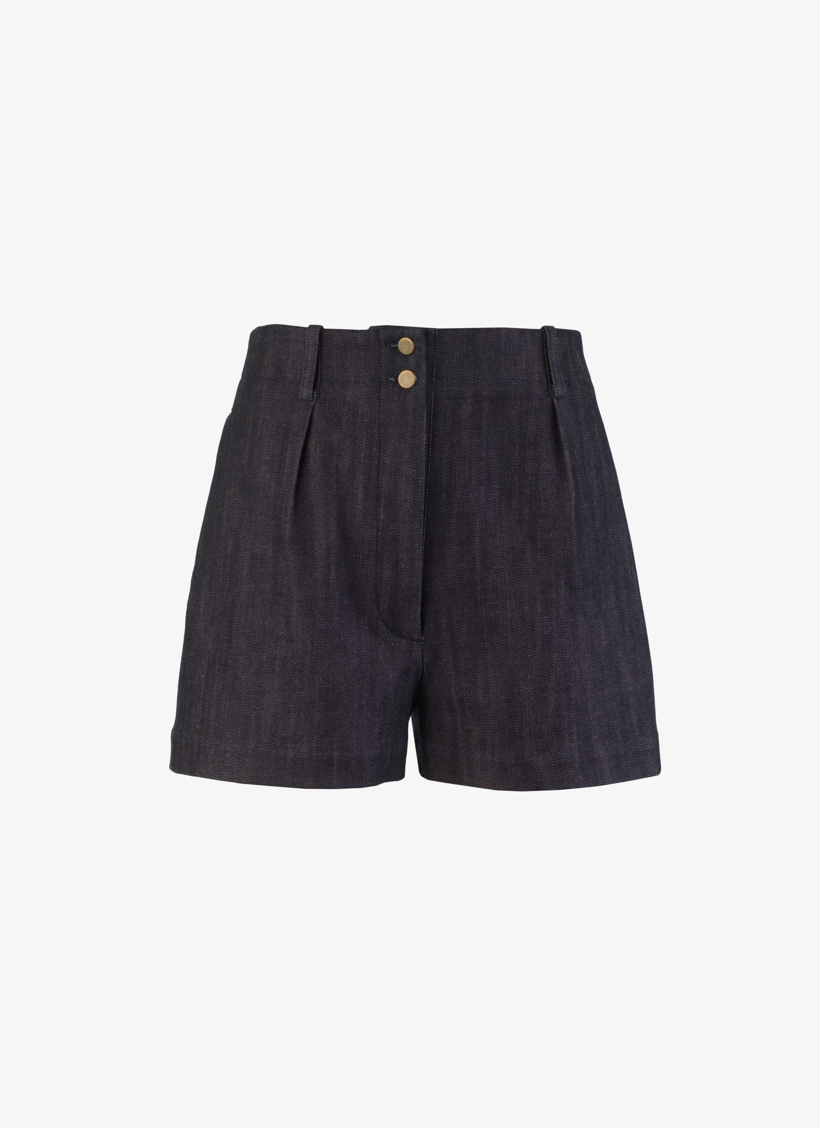 ALAÏA MARINE ALAÏA EDITION 1990 HIGH-WAISTED DENIM SHORT