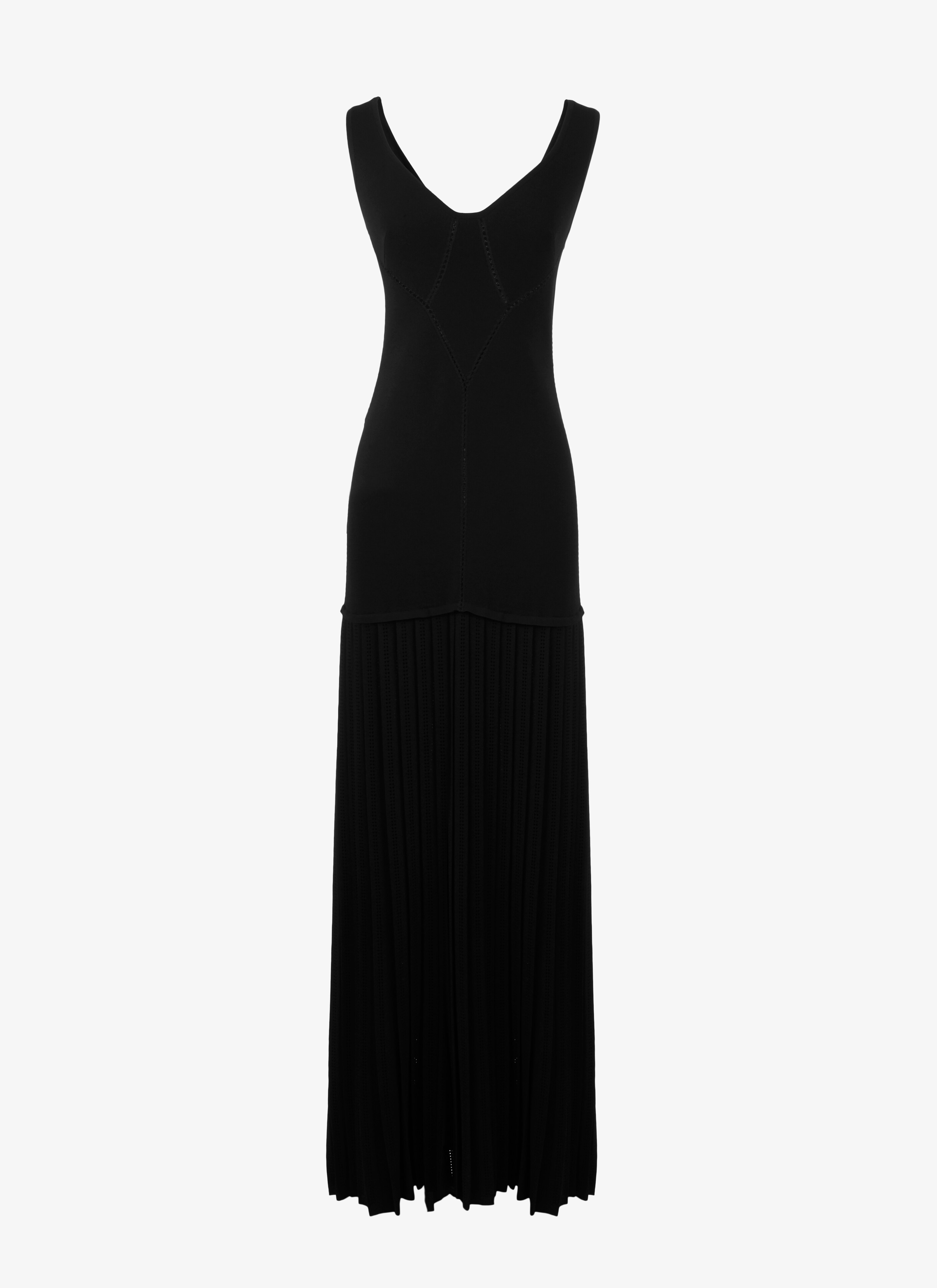 ALAÏA BLACK CHARLESTON LONG DRESS 