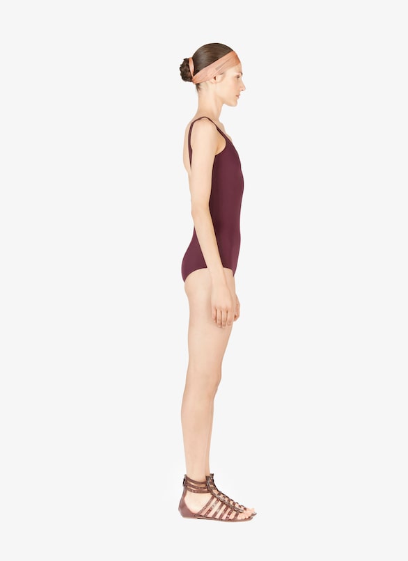 Open-Back Swimsuit ALAÏA PURPLE OPEN-BACK SWIMSUIT