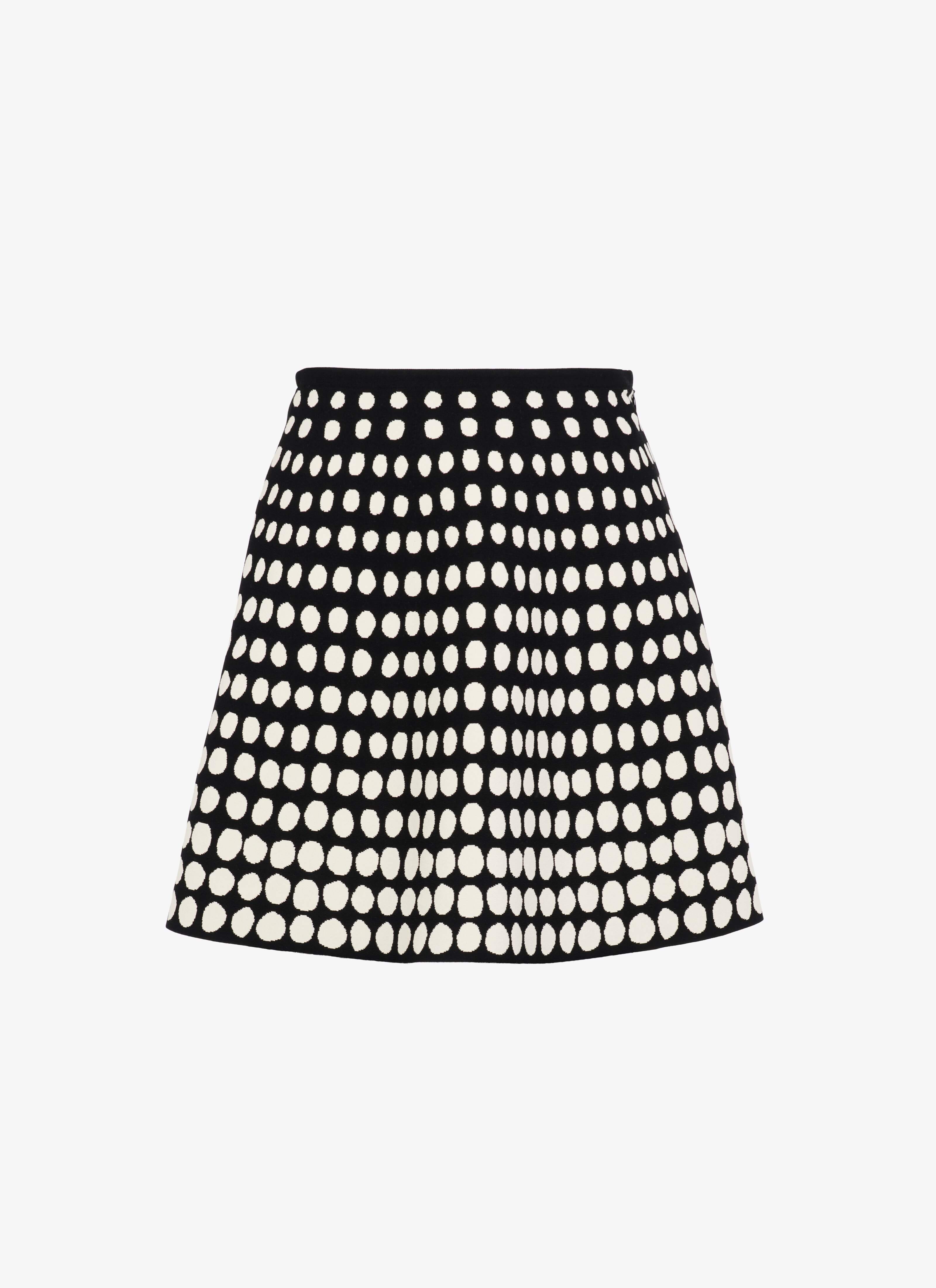 black and white short skirt