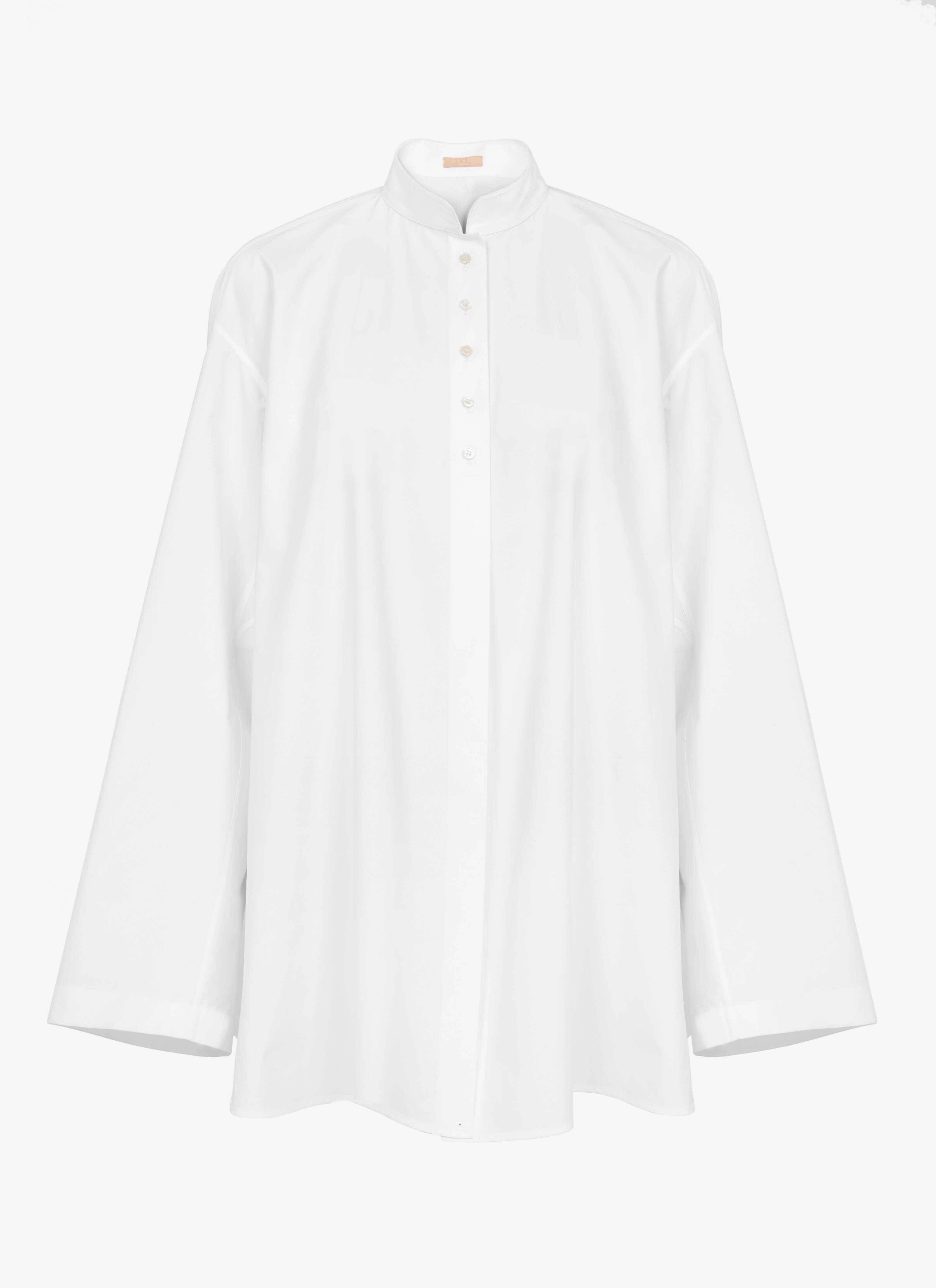 ALAÏA ホワイト ポプリン オーバーサイズシャツ