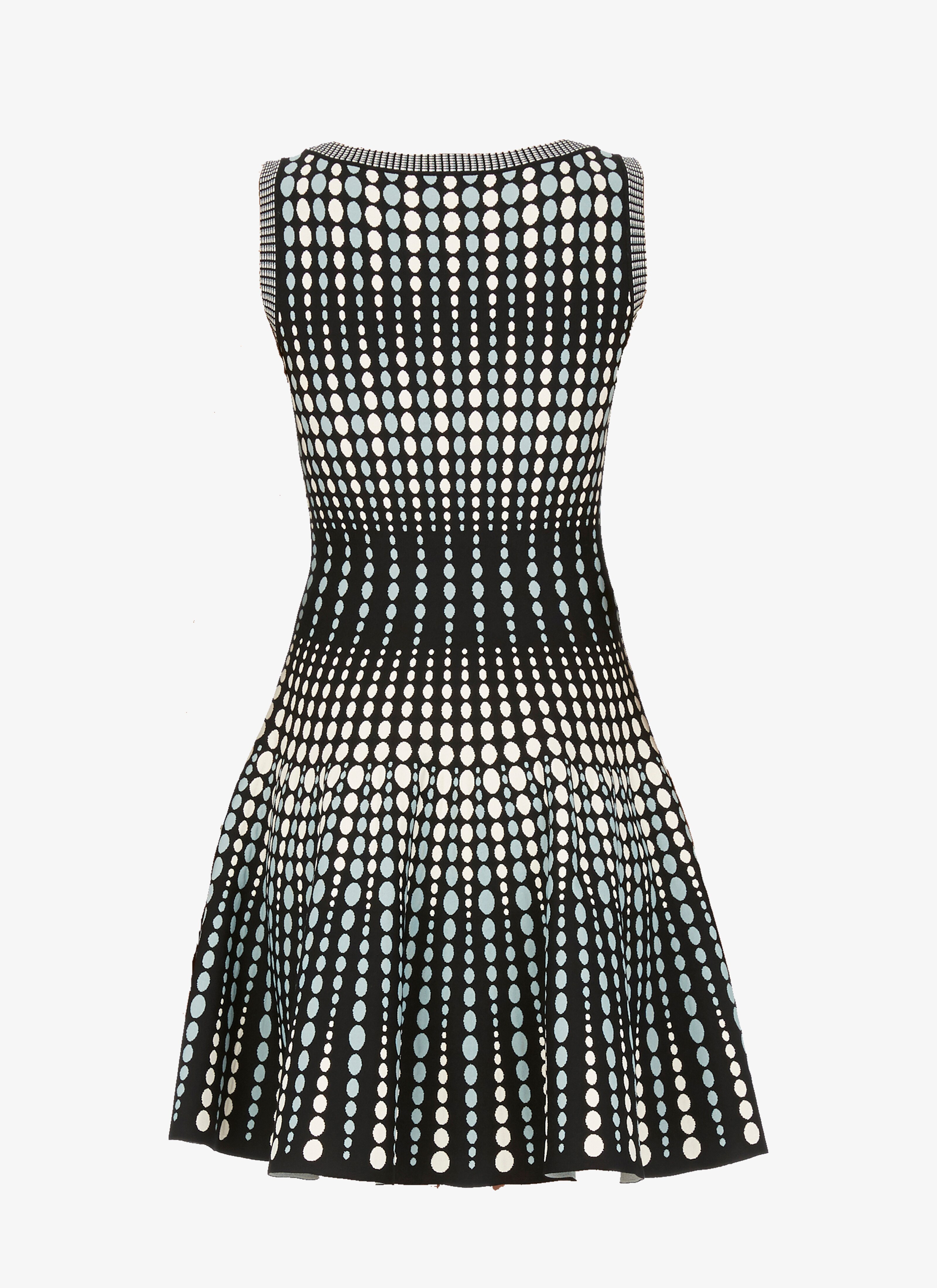 polka mesh dress