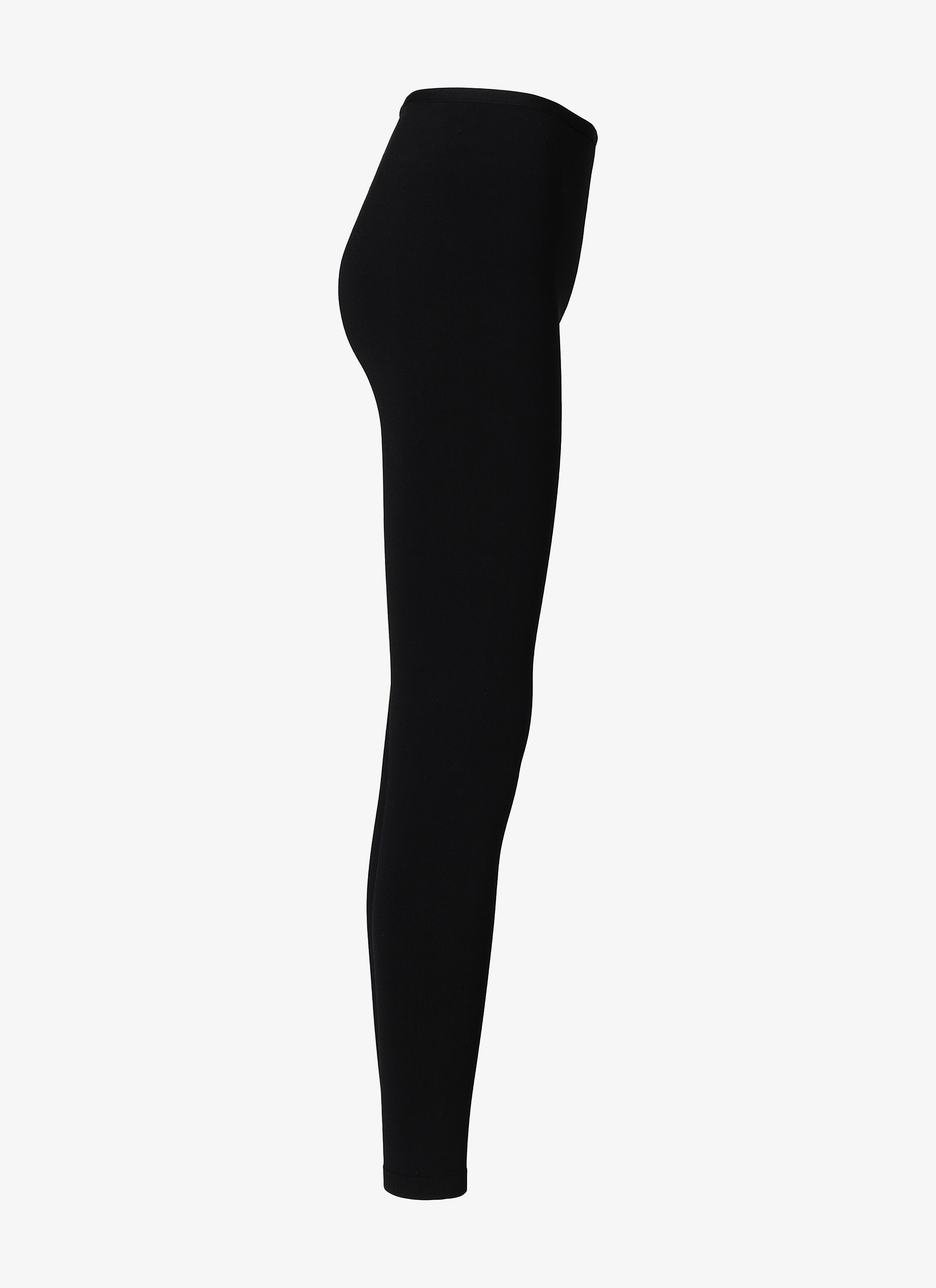 ALAÏA BLACK STRETCH WOOL LEGGINGS