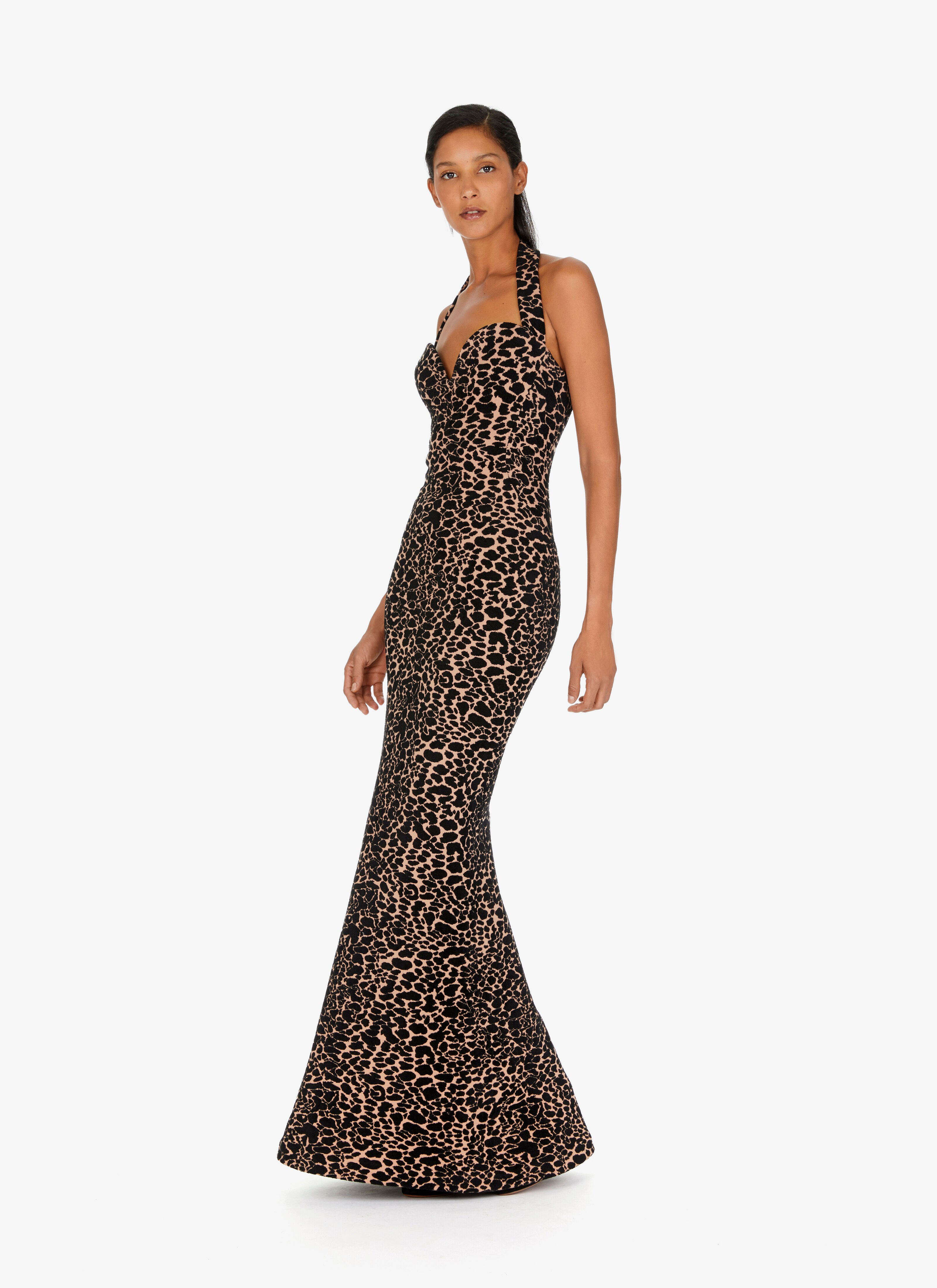 alaia velvet dress