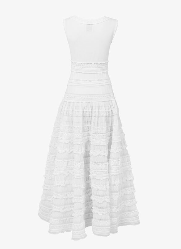 Edition 2007 The Crinoline Long Dress ALAÏA WHITE EDITION 2007 THE CRINOLINE LONG DRESS