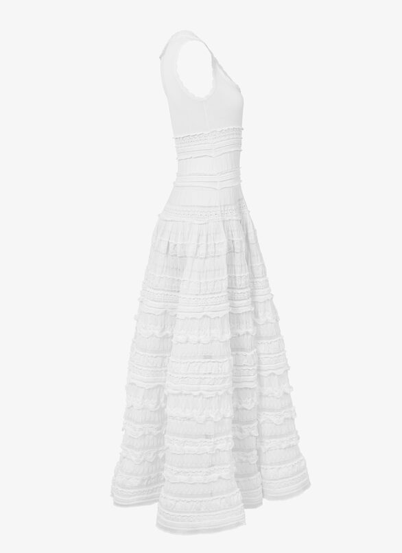 Edition 2007 The Crinoline Long Dress ALAÏA WHITE EDITION 2007 THE CRINOLINE LONG DRESS
