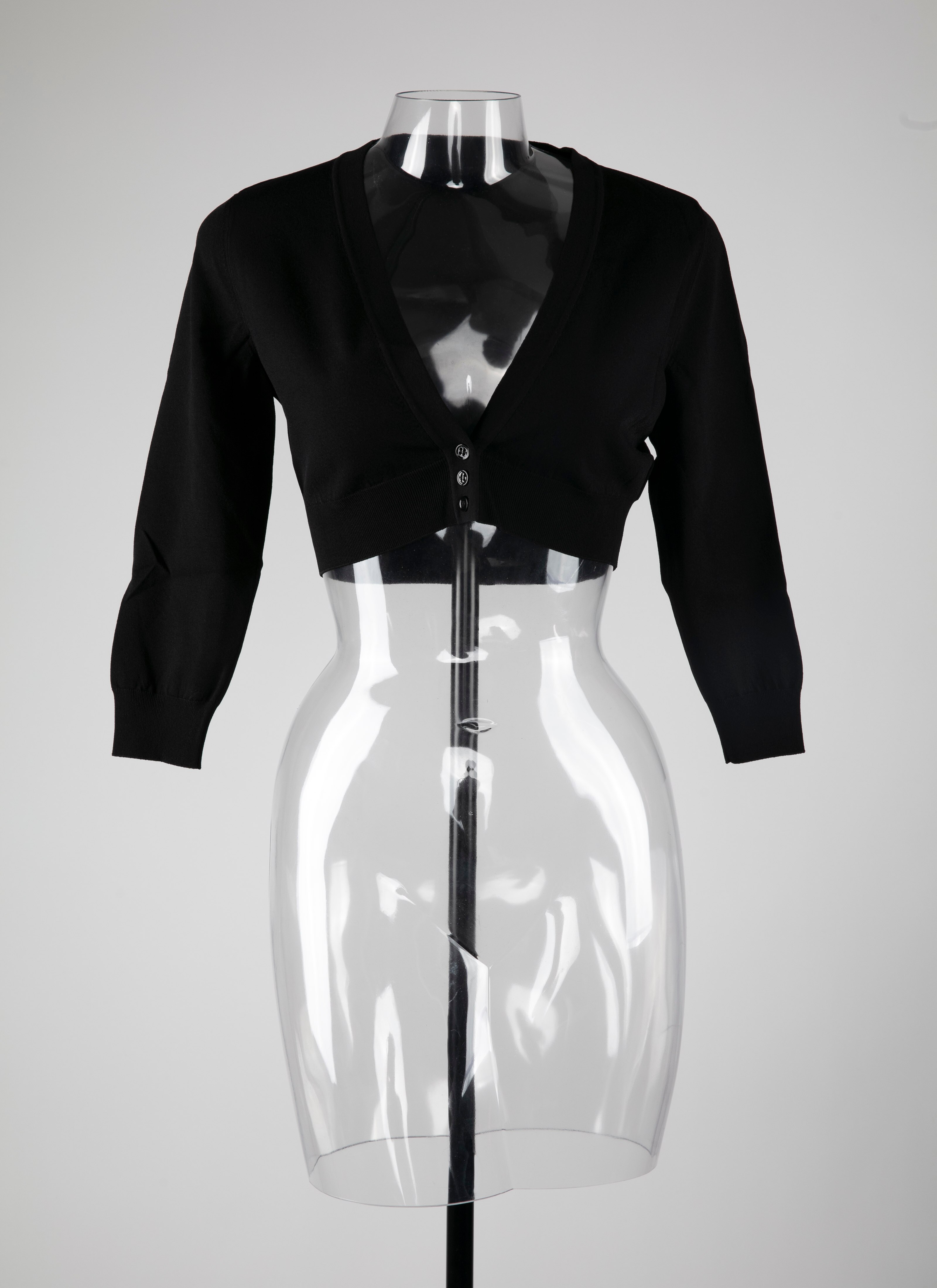 ALAÏA BLACK CARDIGAN