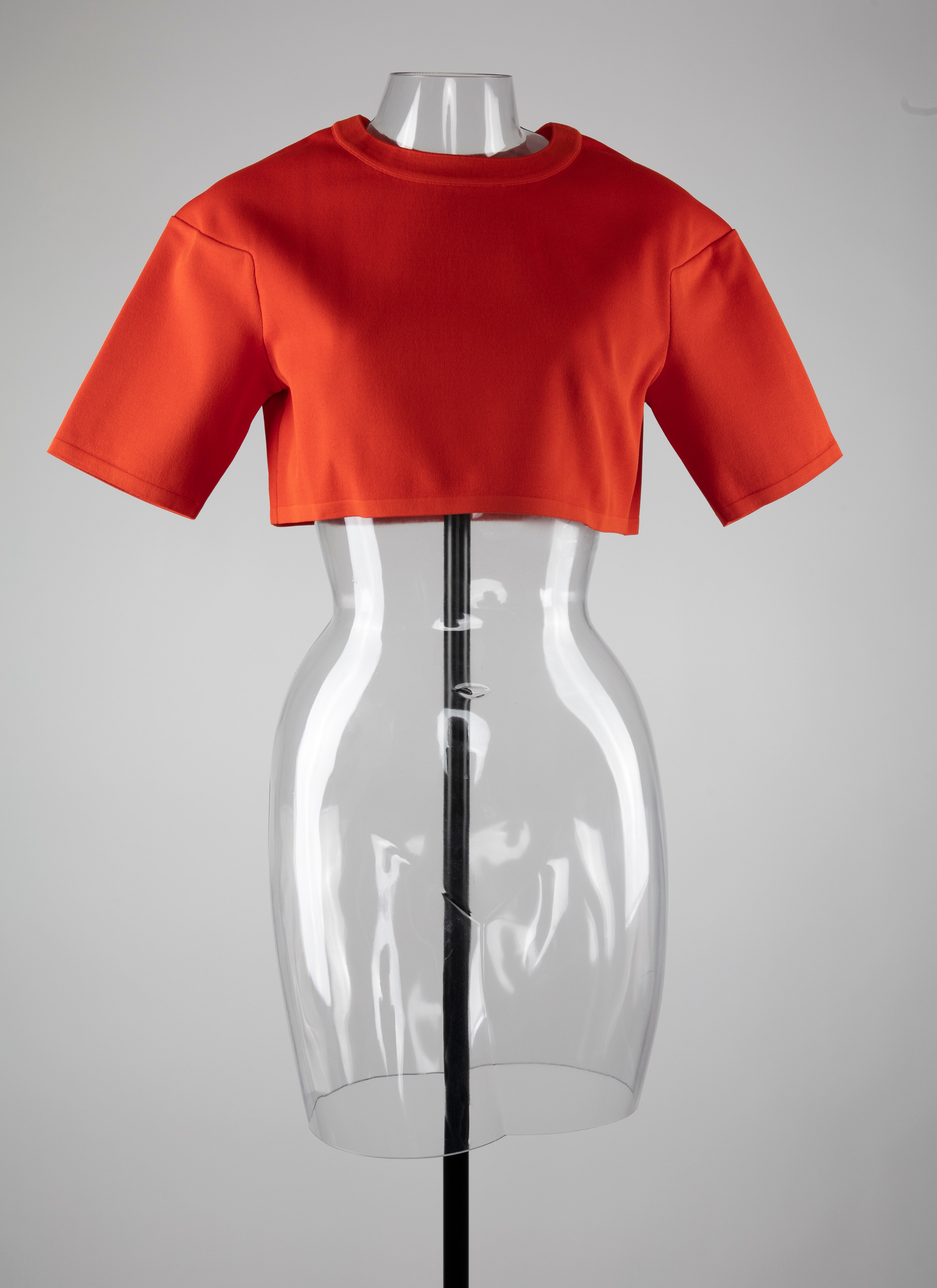 ALAÏA ORANGE CARDIGAN
