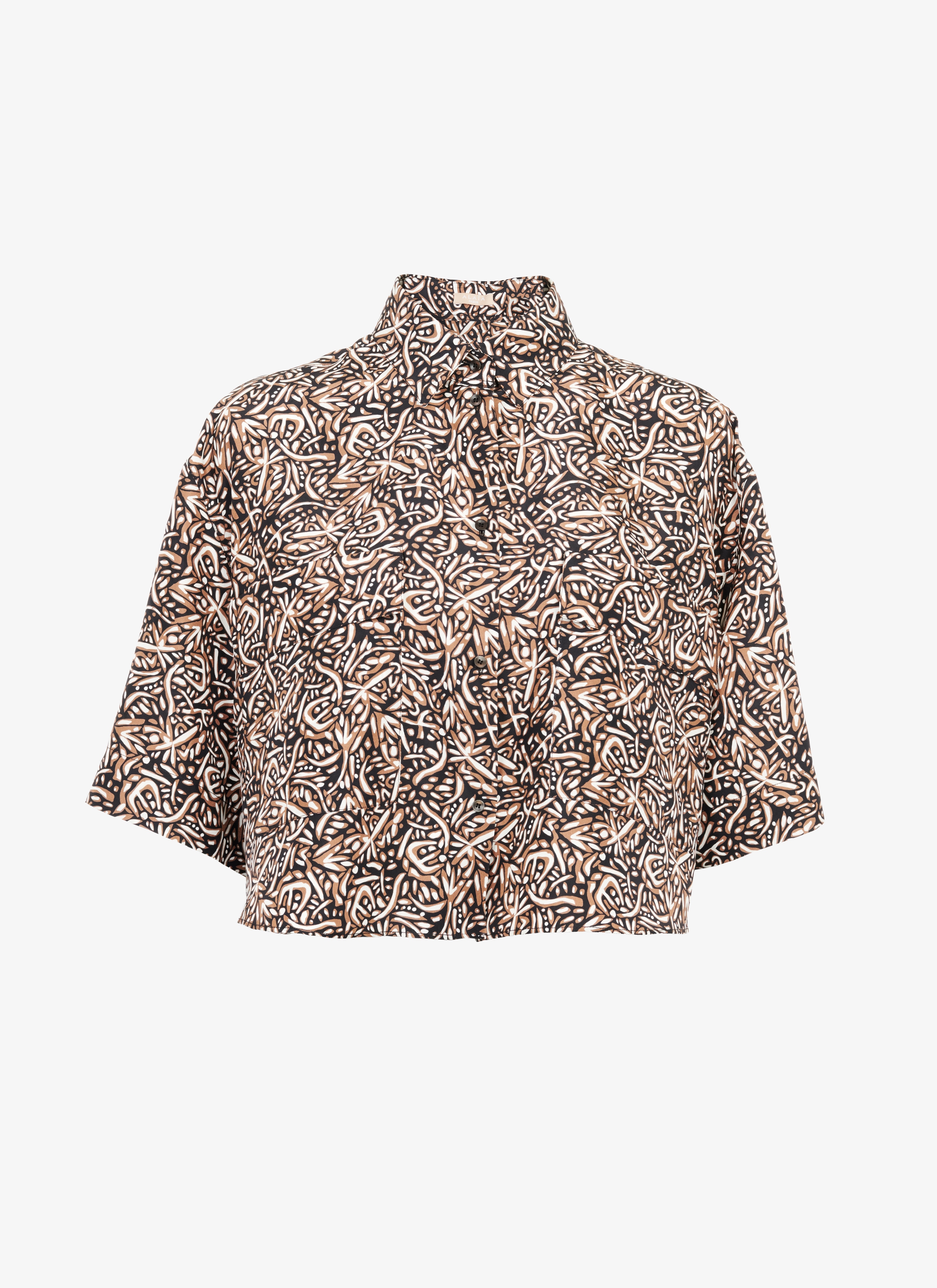 ALAÏA BLACK/SAHARA SHIRTS