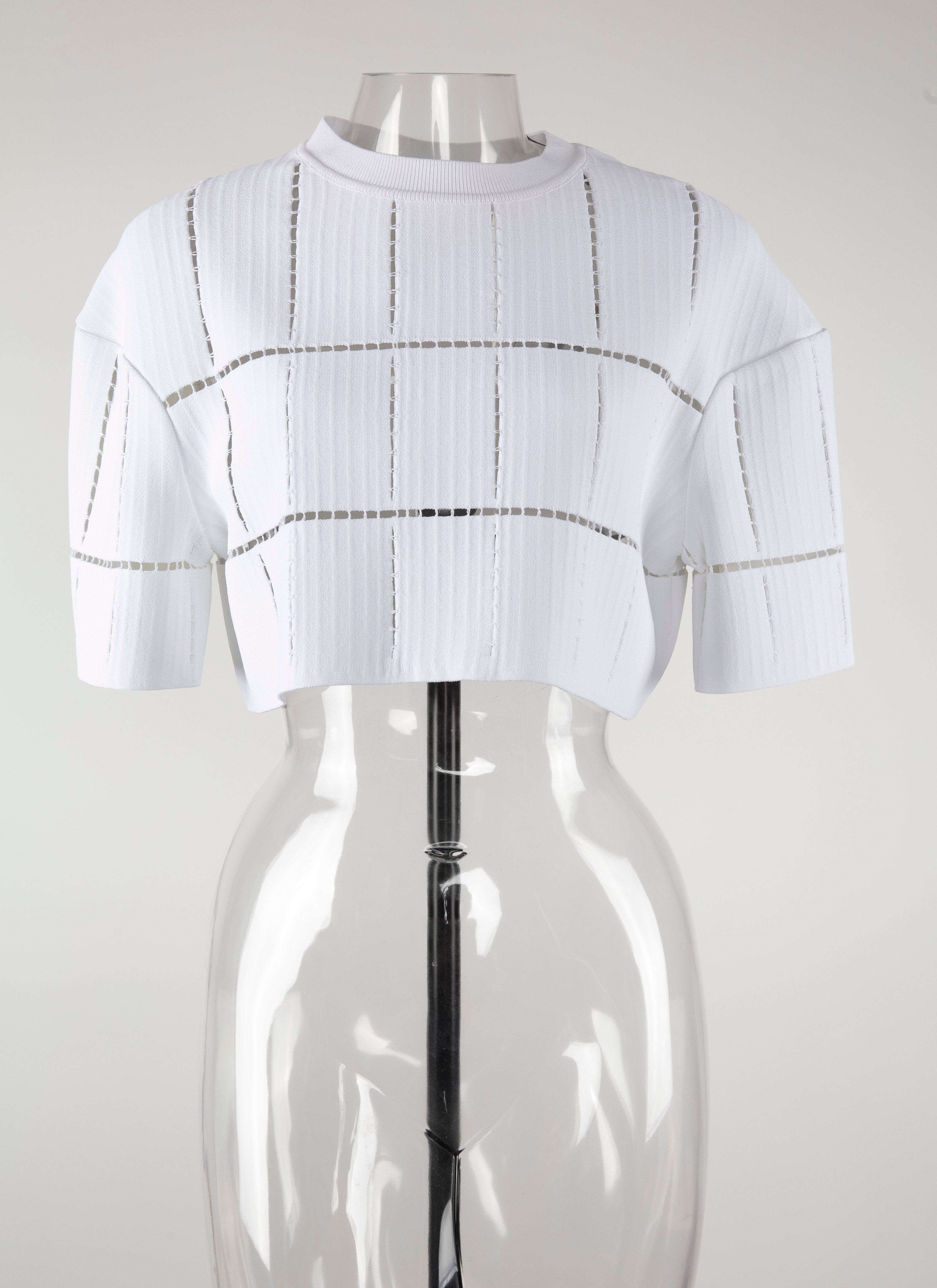 ALAÏA WHITE CARDIGAN