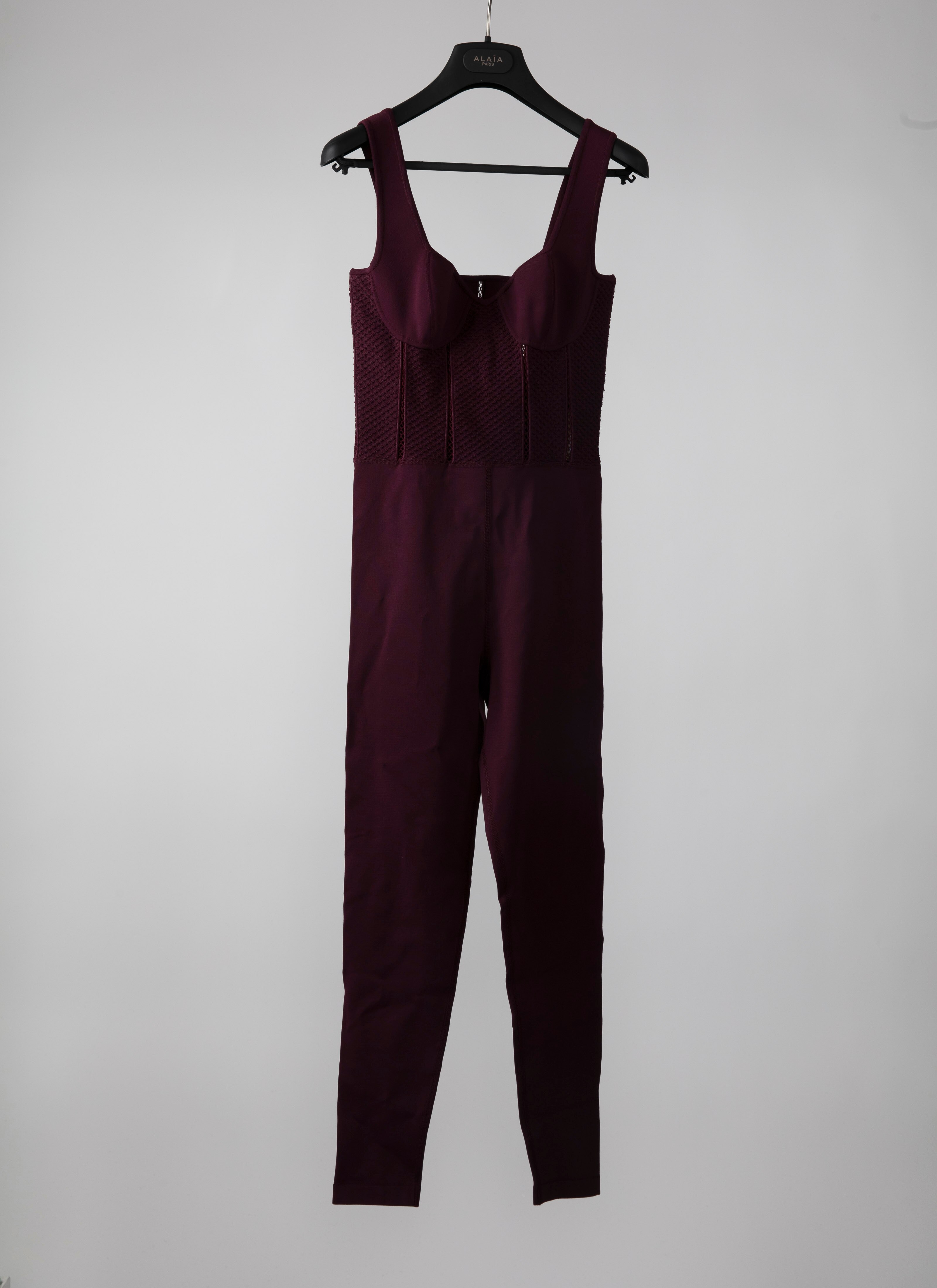 ALAÏA 가넷 레드 TROUSERS