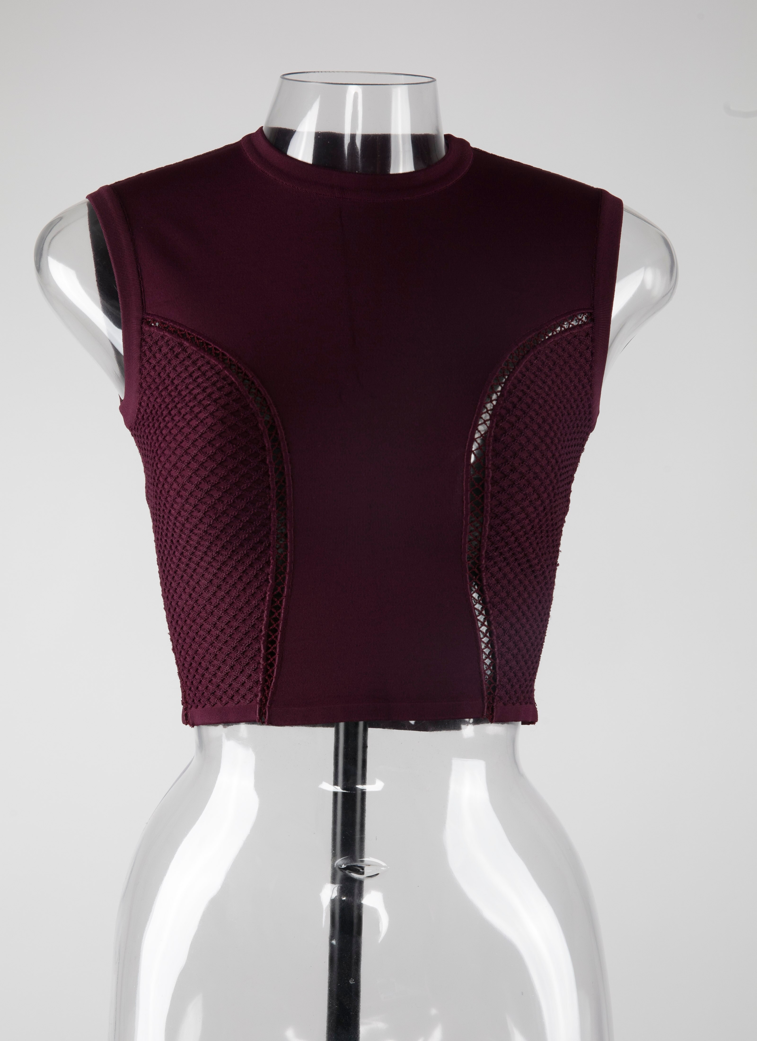 ALAÏA GARNET RED CARDIGAN