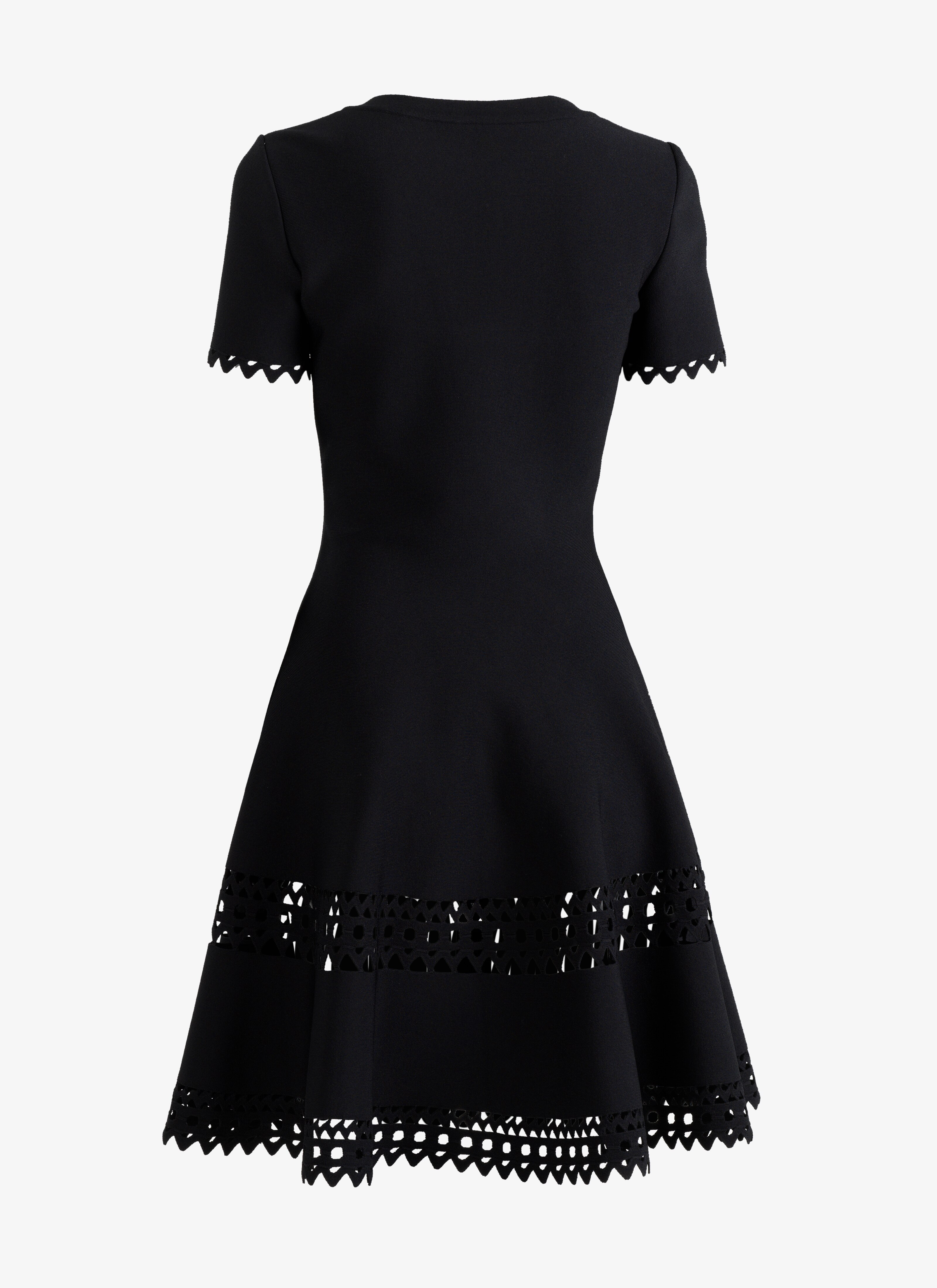ALAÏA ブラック ALAÏA 2016 エディション カットワーク ニットドレス