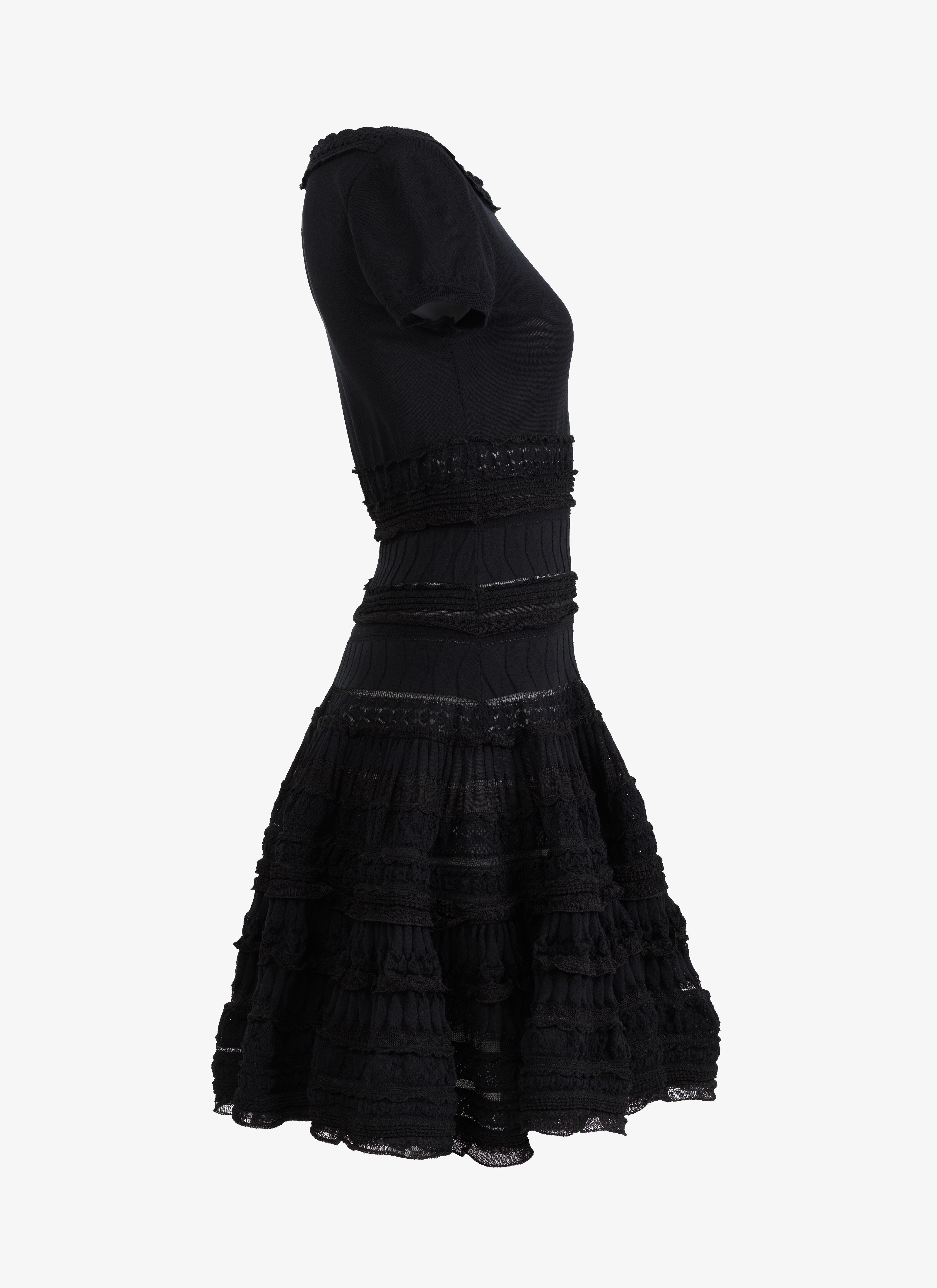 ALAÏA BLACK ALAÏA EDITION 2007 FLARED DRESS IN COTTON CRINOLINE