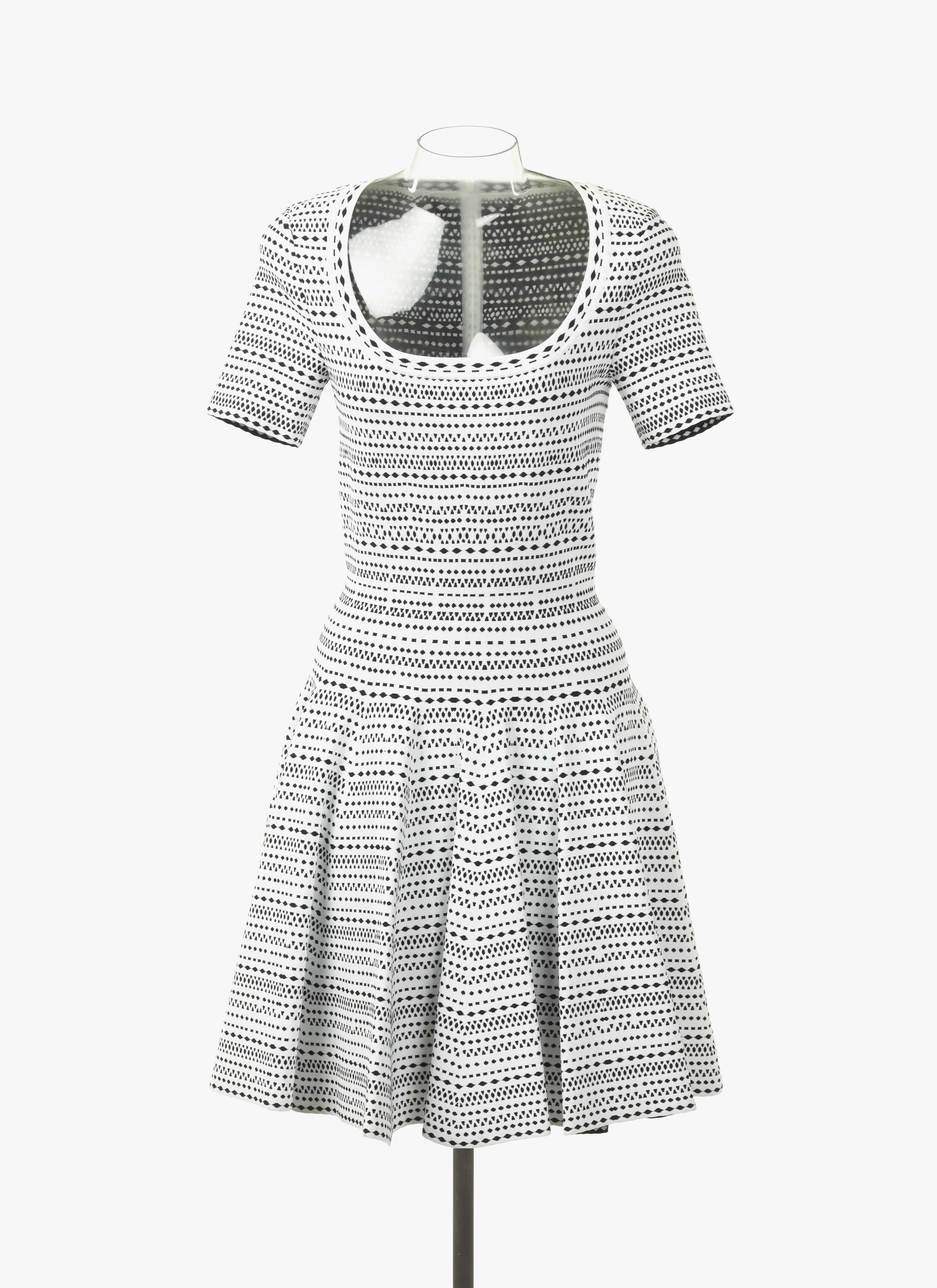 ALAÏA WHITE/BLACK DRESSES