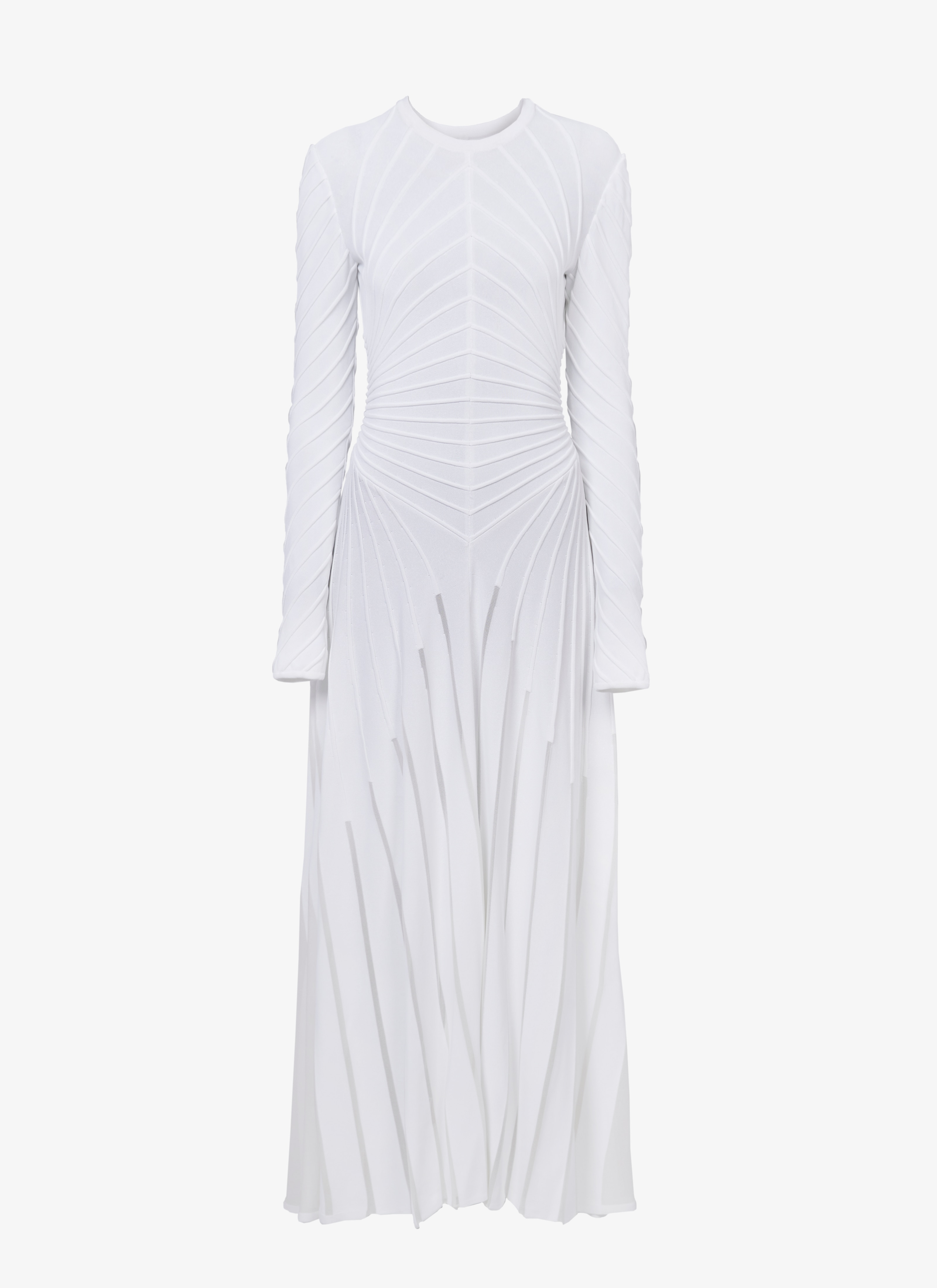 long white knit dress