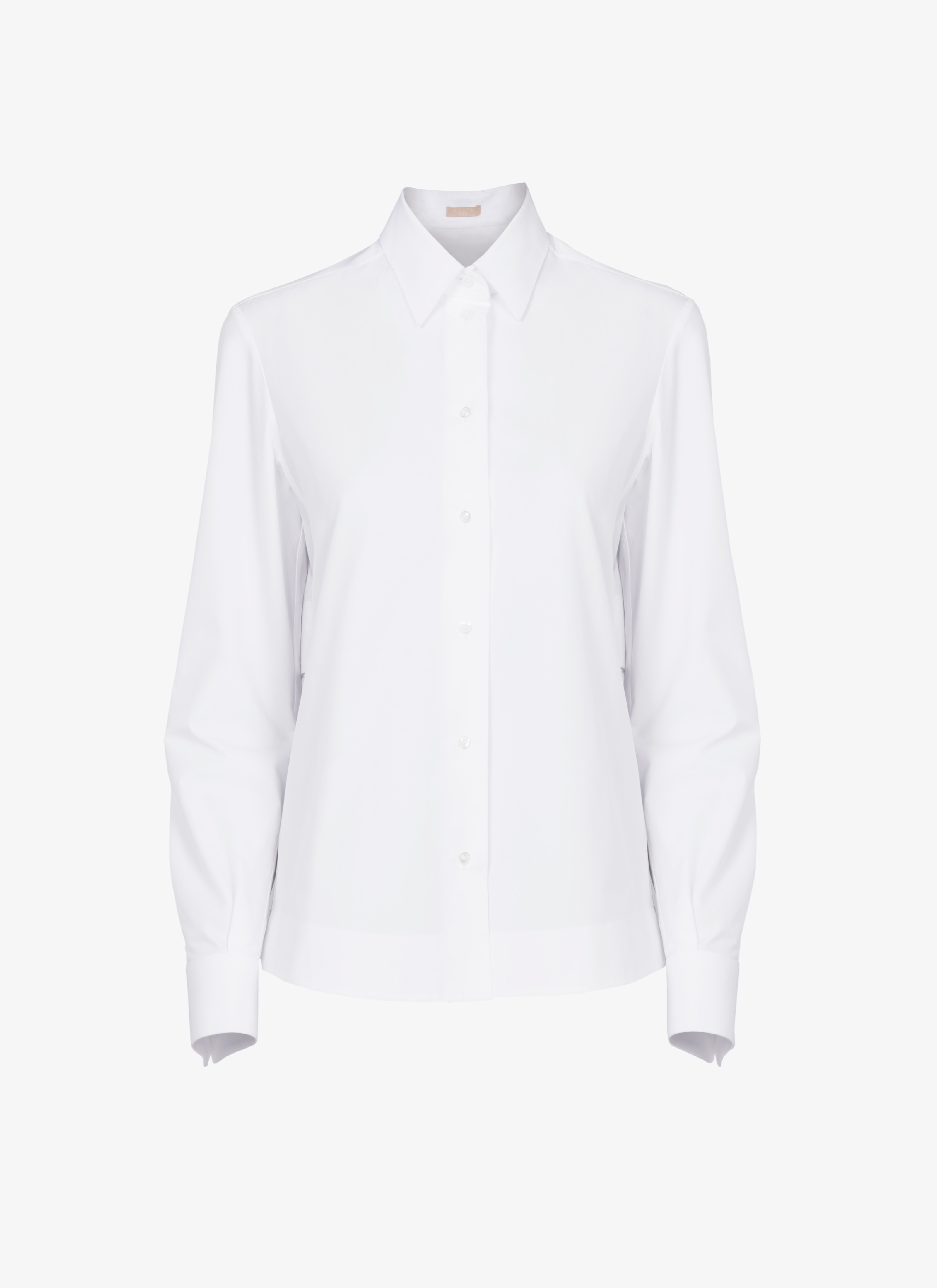 ALAÏA WHITE COTTON POPLIN SHIRT