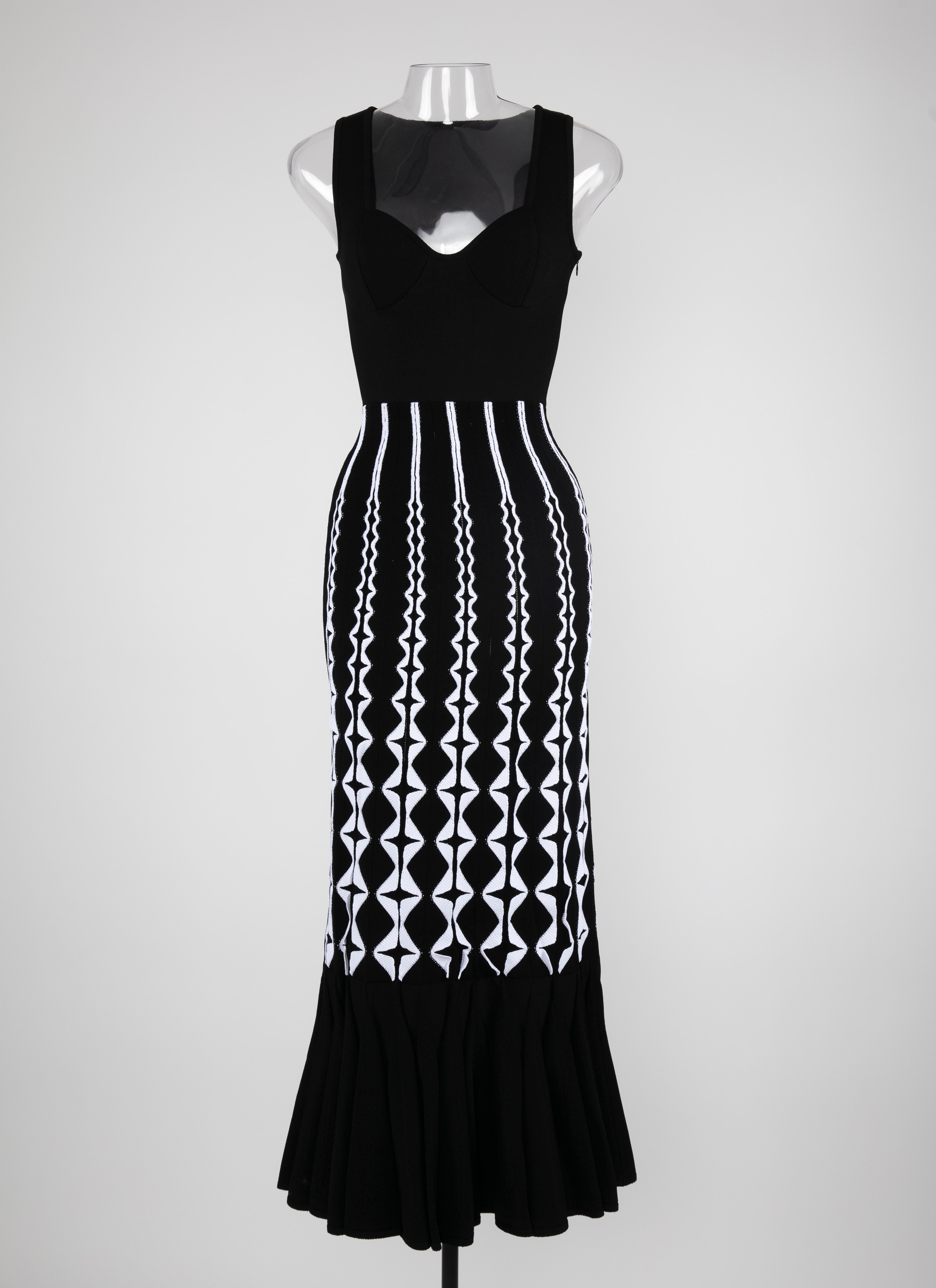 marchesa notte plunge neck embroidered gown