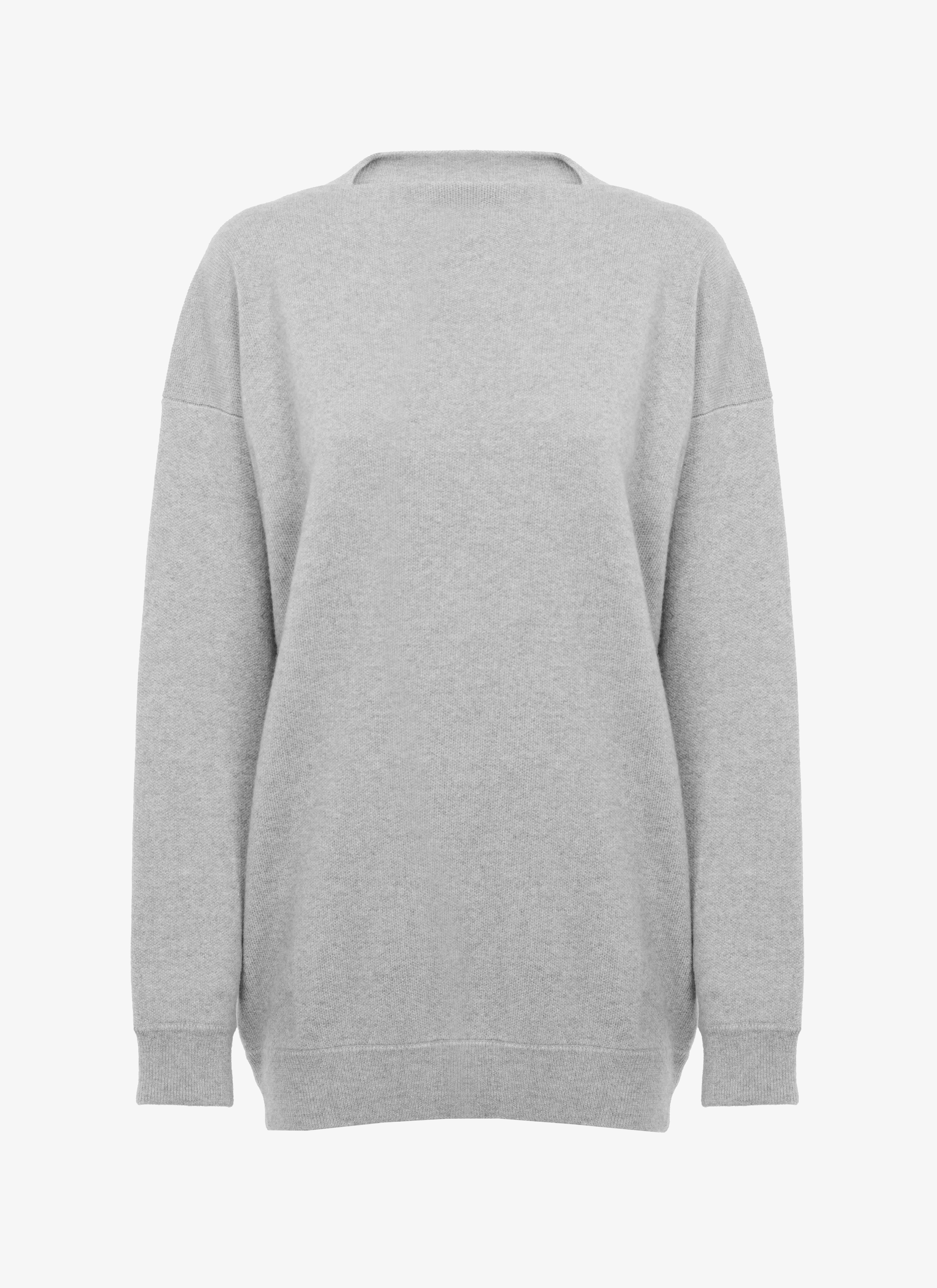 ALAÏA GRAY CASHMERE SWEATER