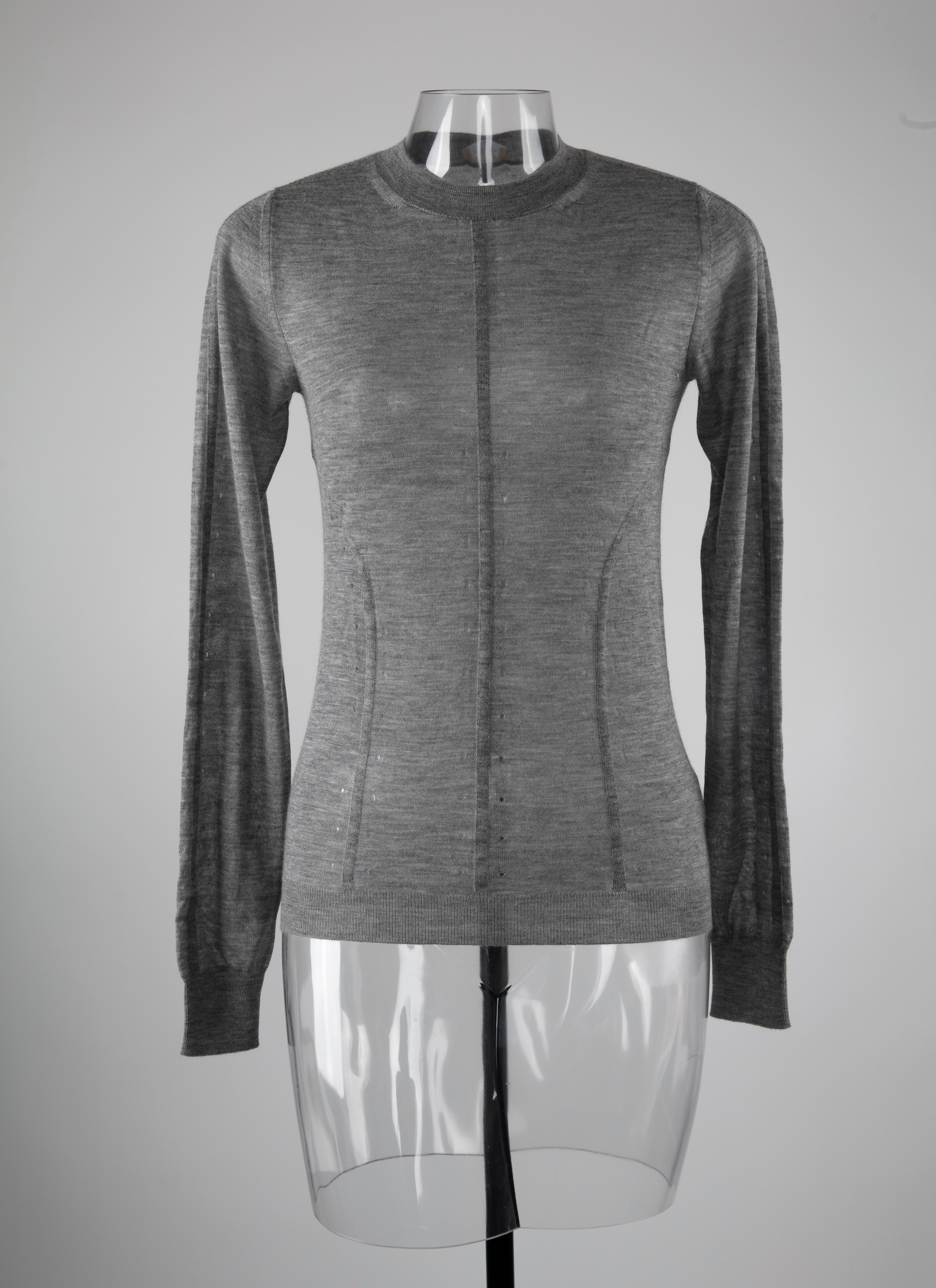 ALAÏA GRAY CARDIGAN