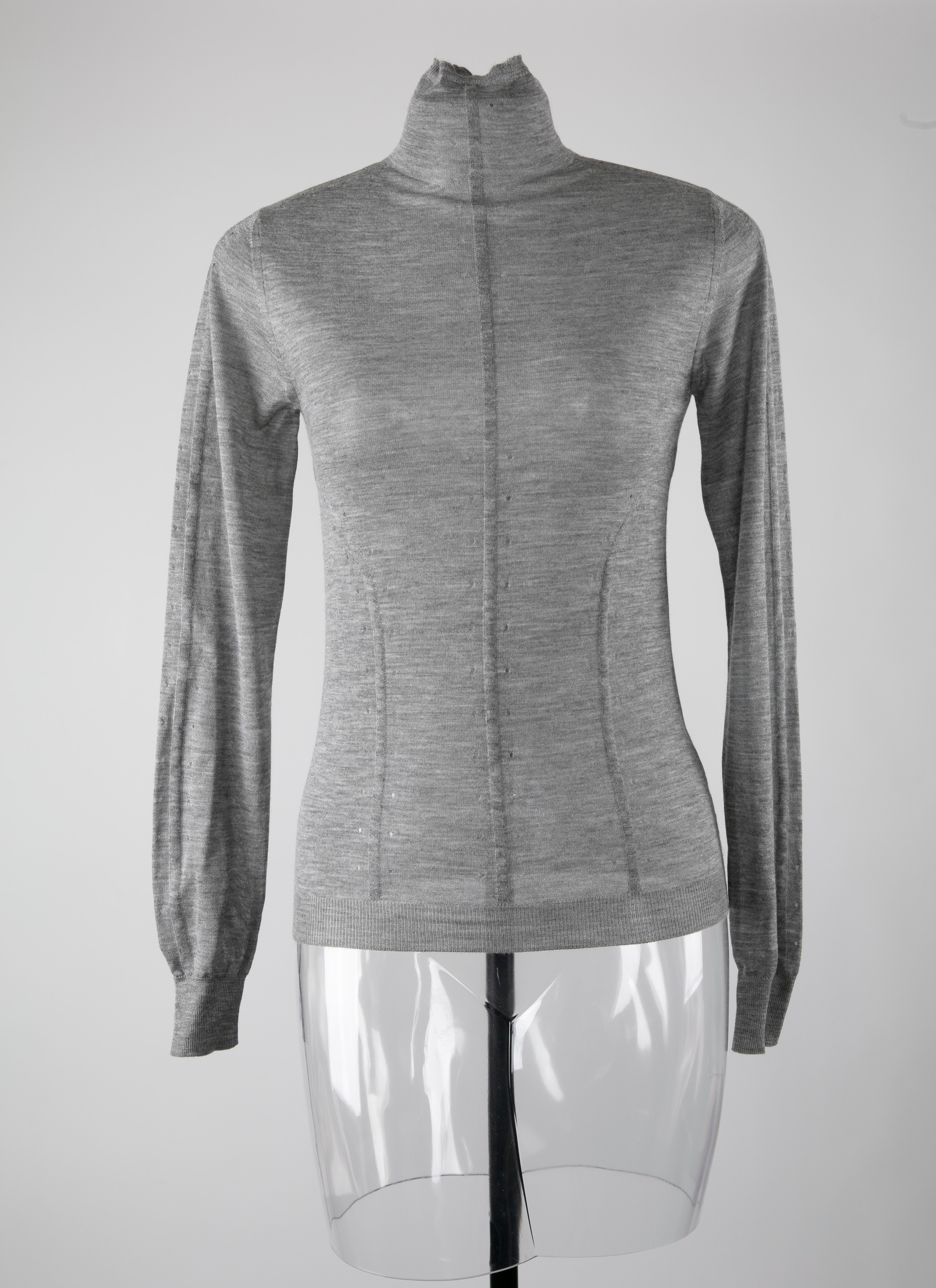 ALAÏA GRAY CARDIGAN