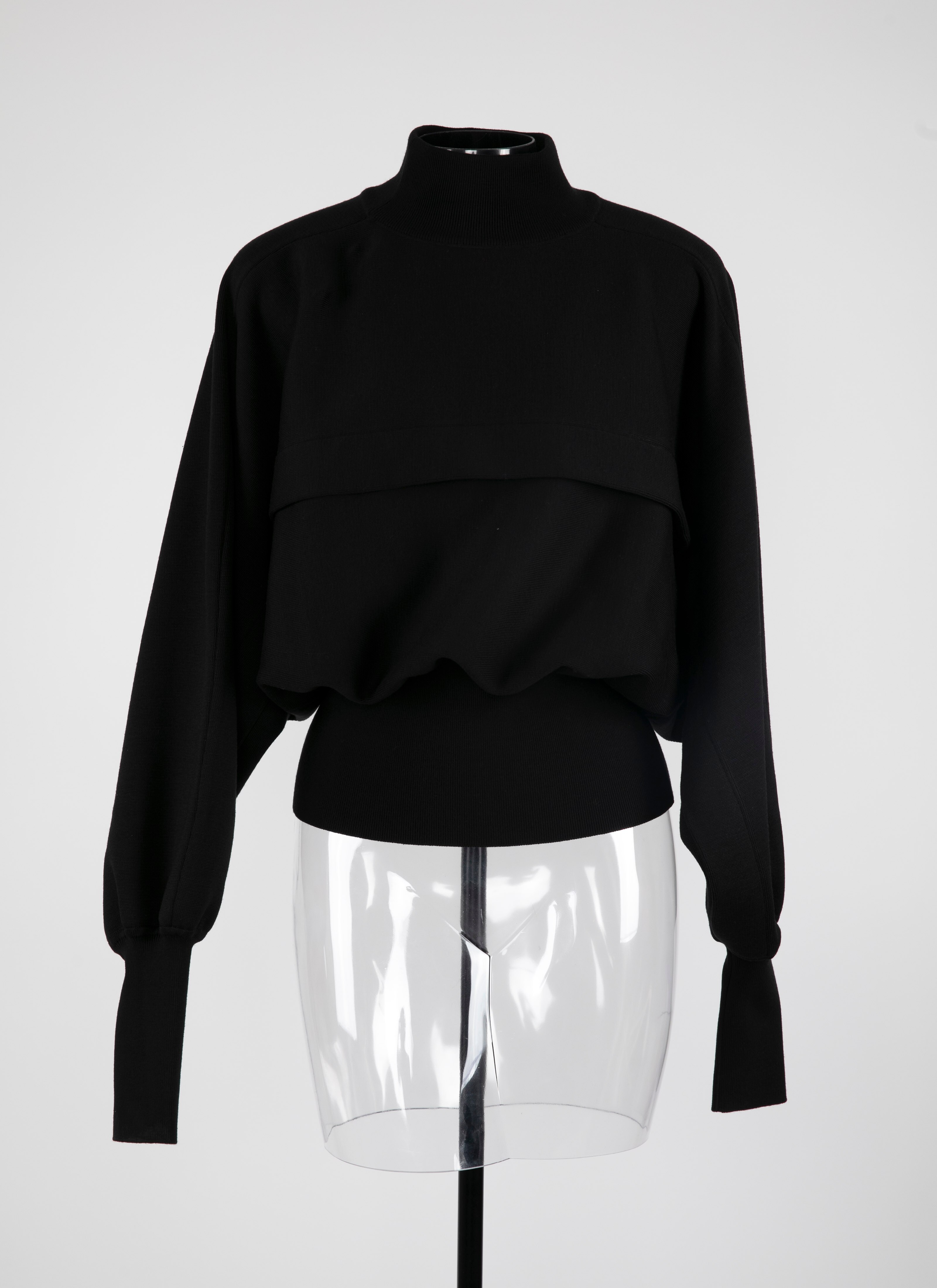 ALAÏA BLACK CARDIGAN