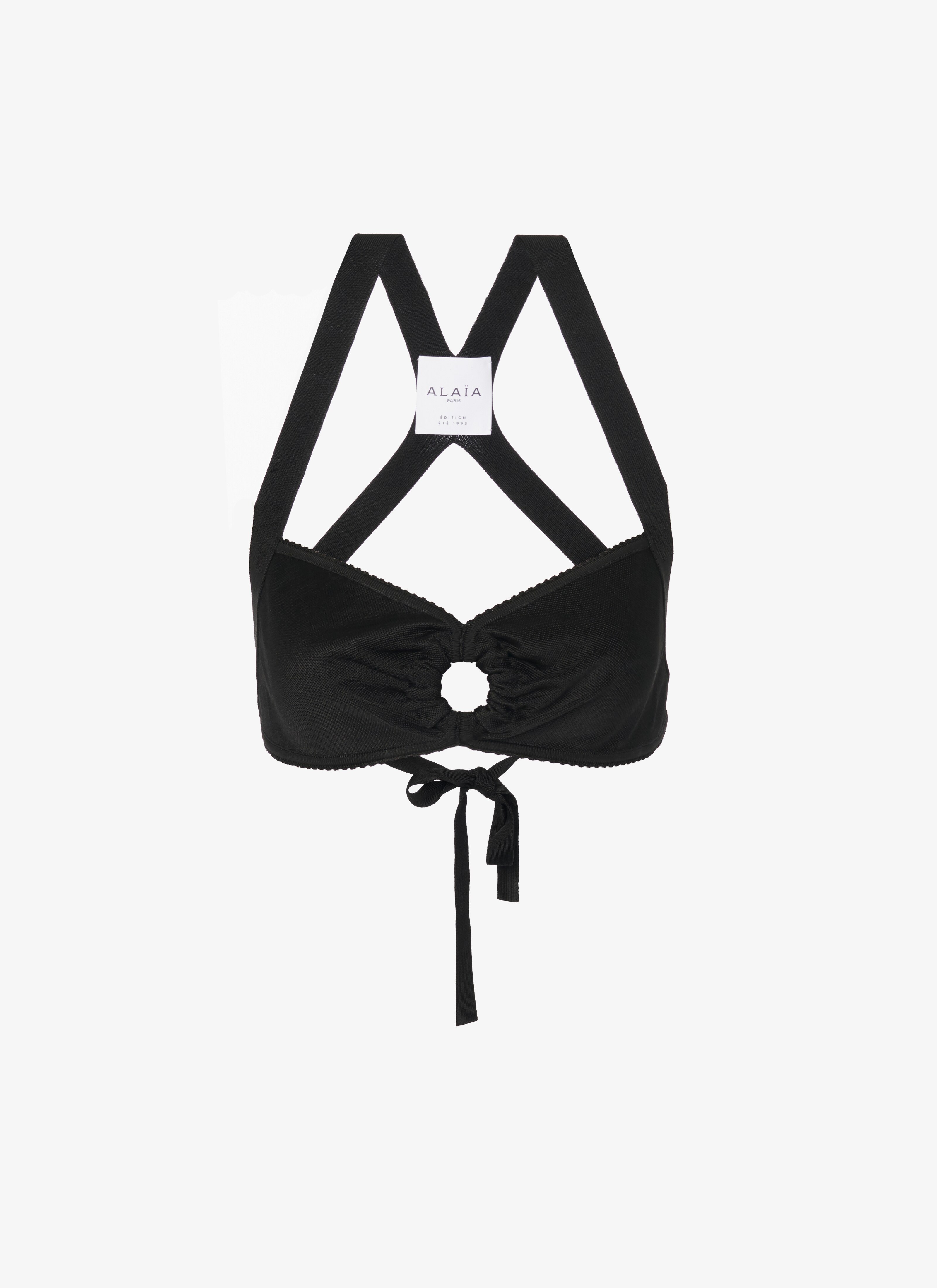 ALAÏA BLACK EDITION 1993 STRETCH CROPPED TOP