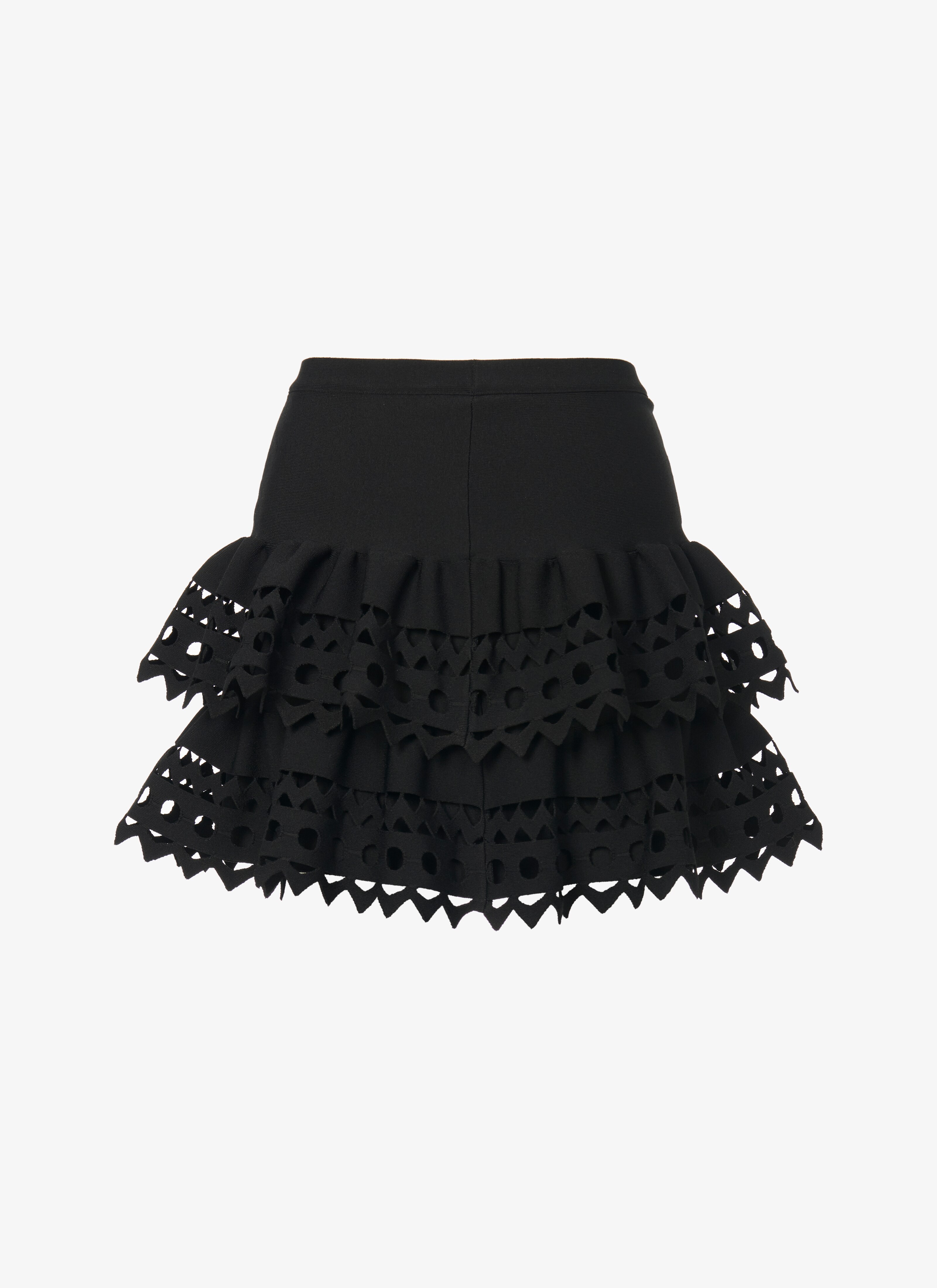 ALAÏA BLACK EDITION 2016 STRETCH KNIT MINISKIRT