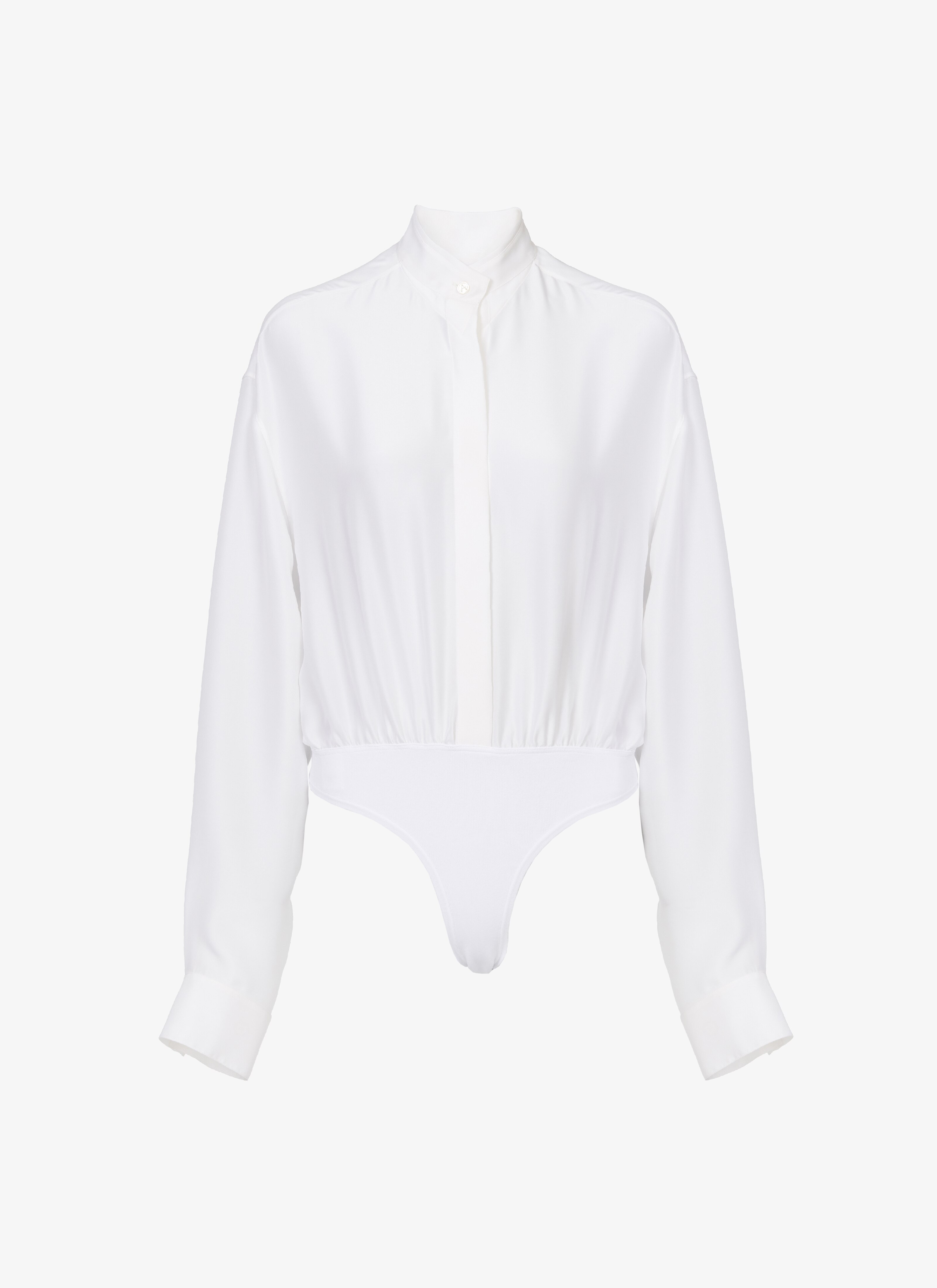 SILK GEORGETTE BODYSUIT-SHIRT maison-alaia.com