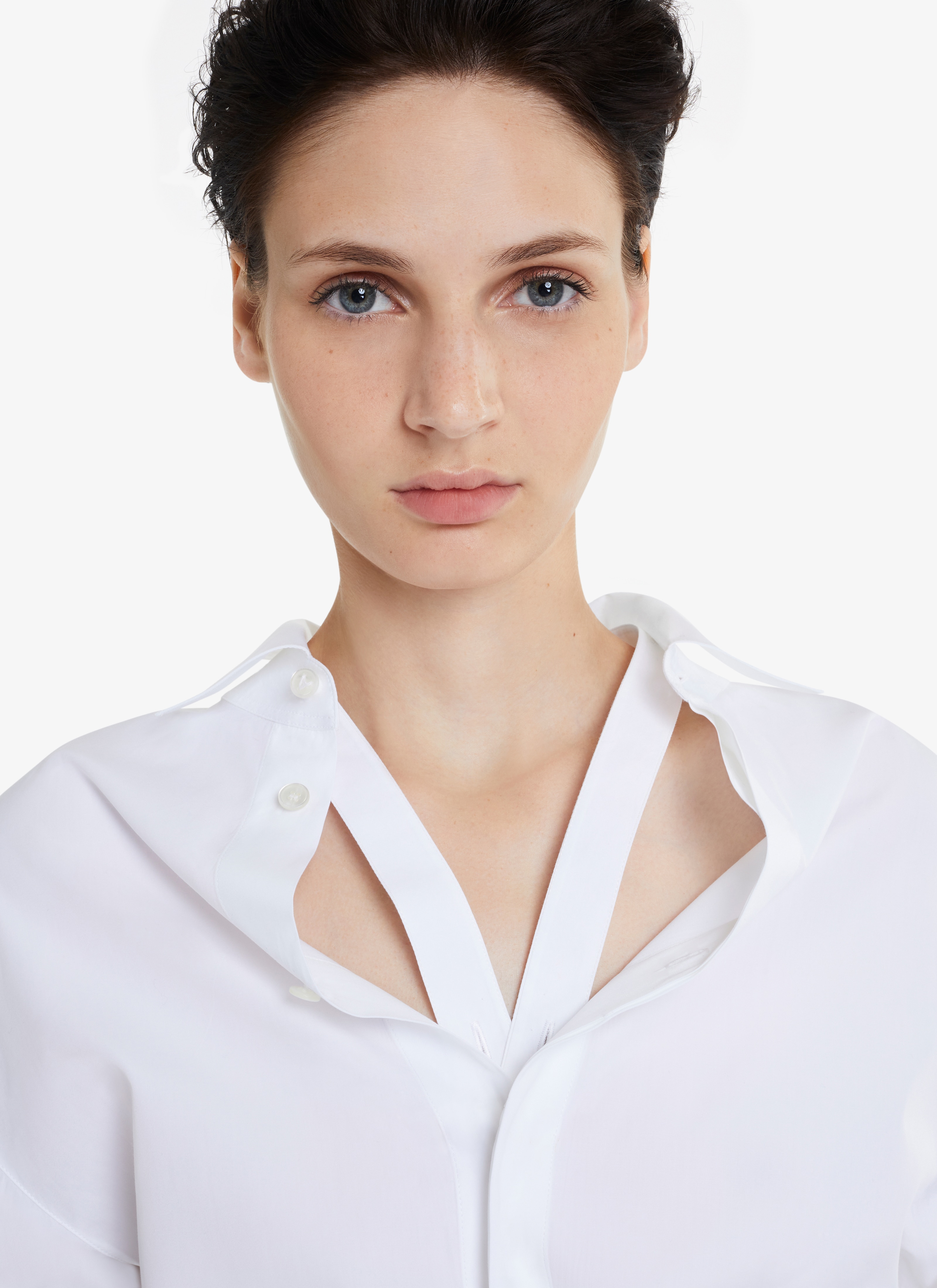 ALAÏA WHITE POPLIN LOOSE SHIRT