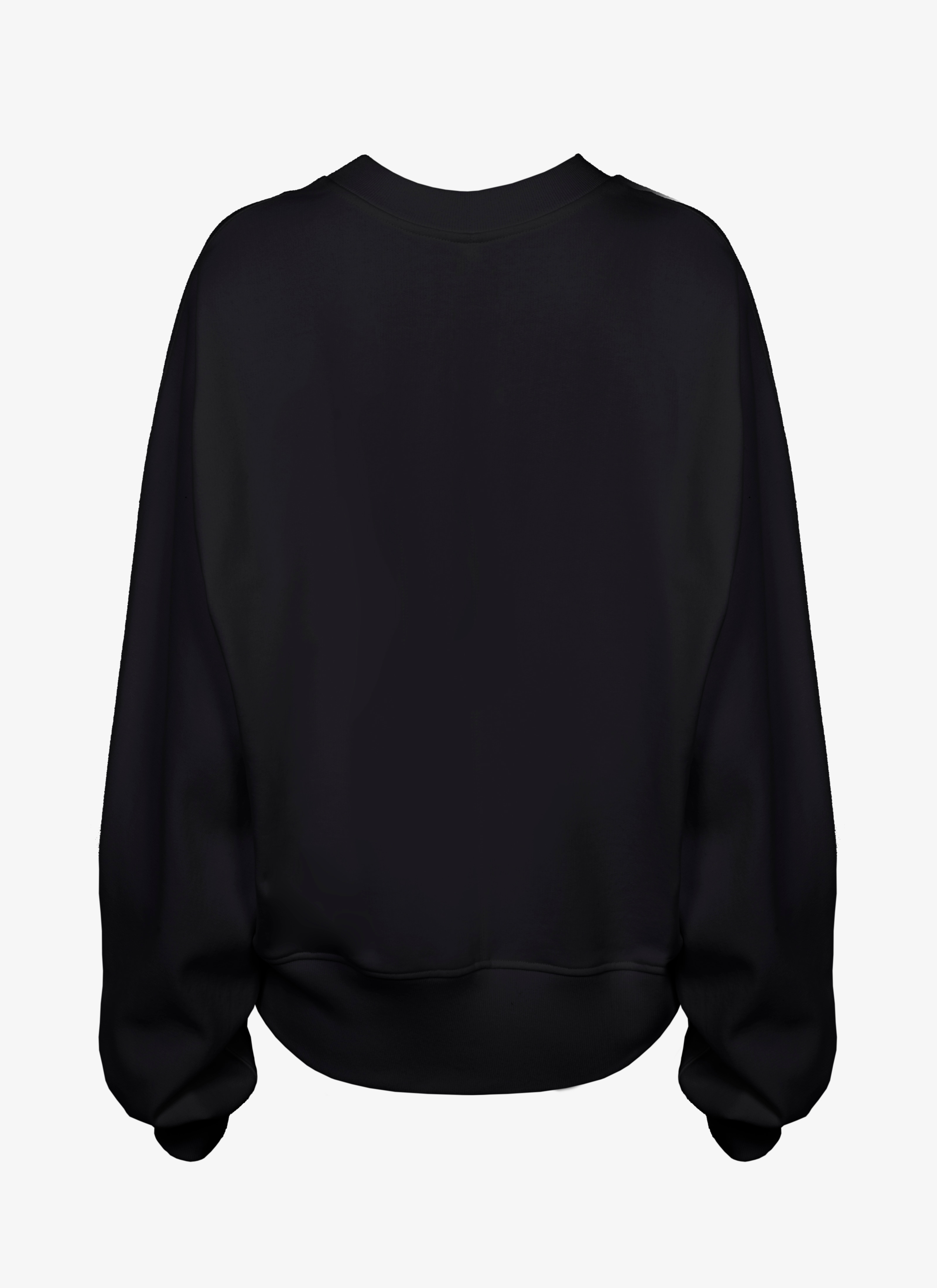 ALAÏA BLACK ALAÏA LOGO BOXY SWEATER  