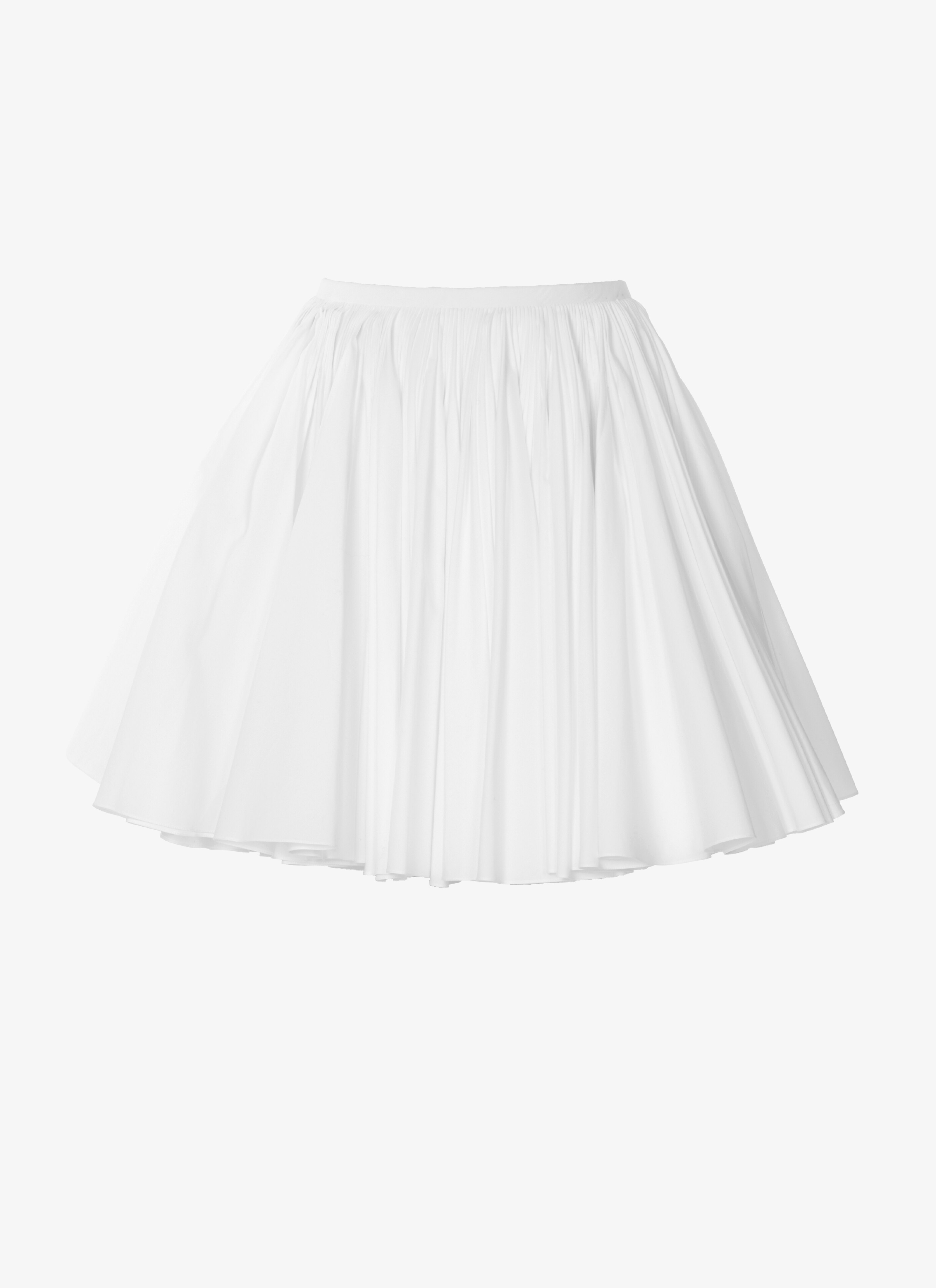 FLARED POPLIN SKIRT